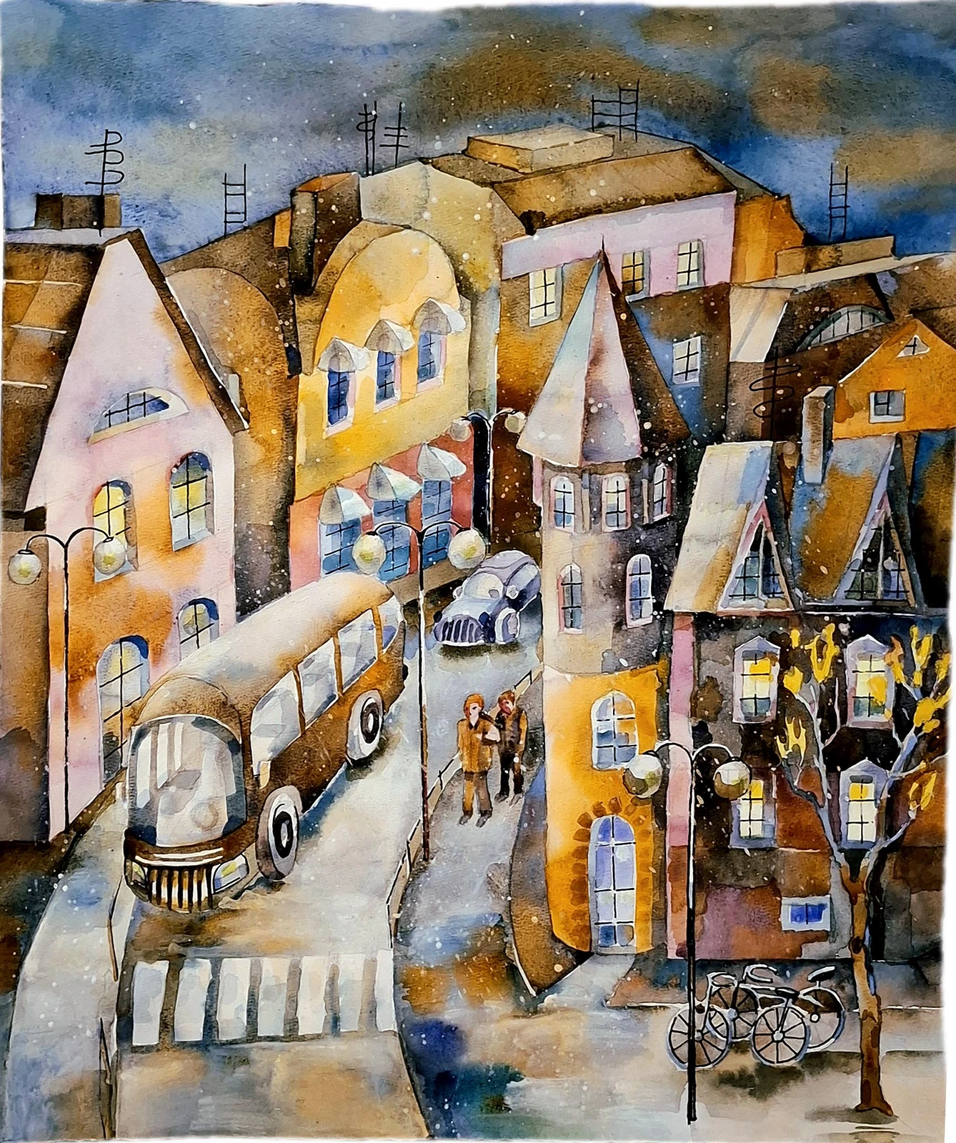 Akvarell Dag av Natalia Johansson