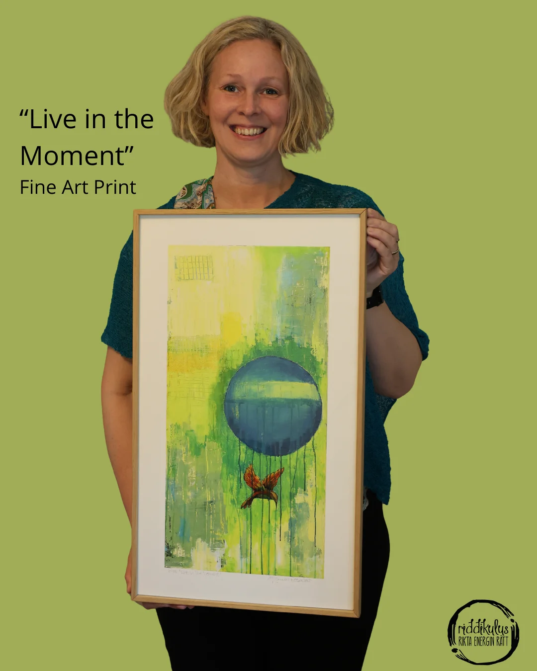 Akrylmålning Live in the Moment av Emma Rosqvist