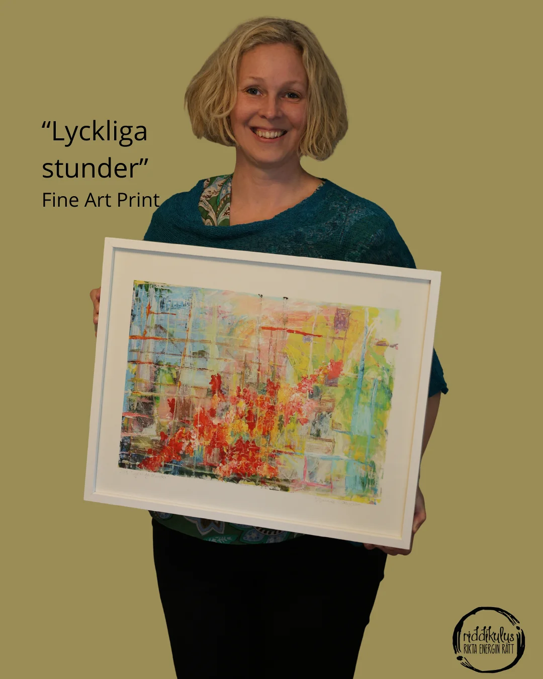 Akrylmålning Lyckliga stunder av Emma Rosqvist