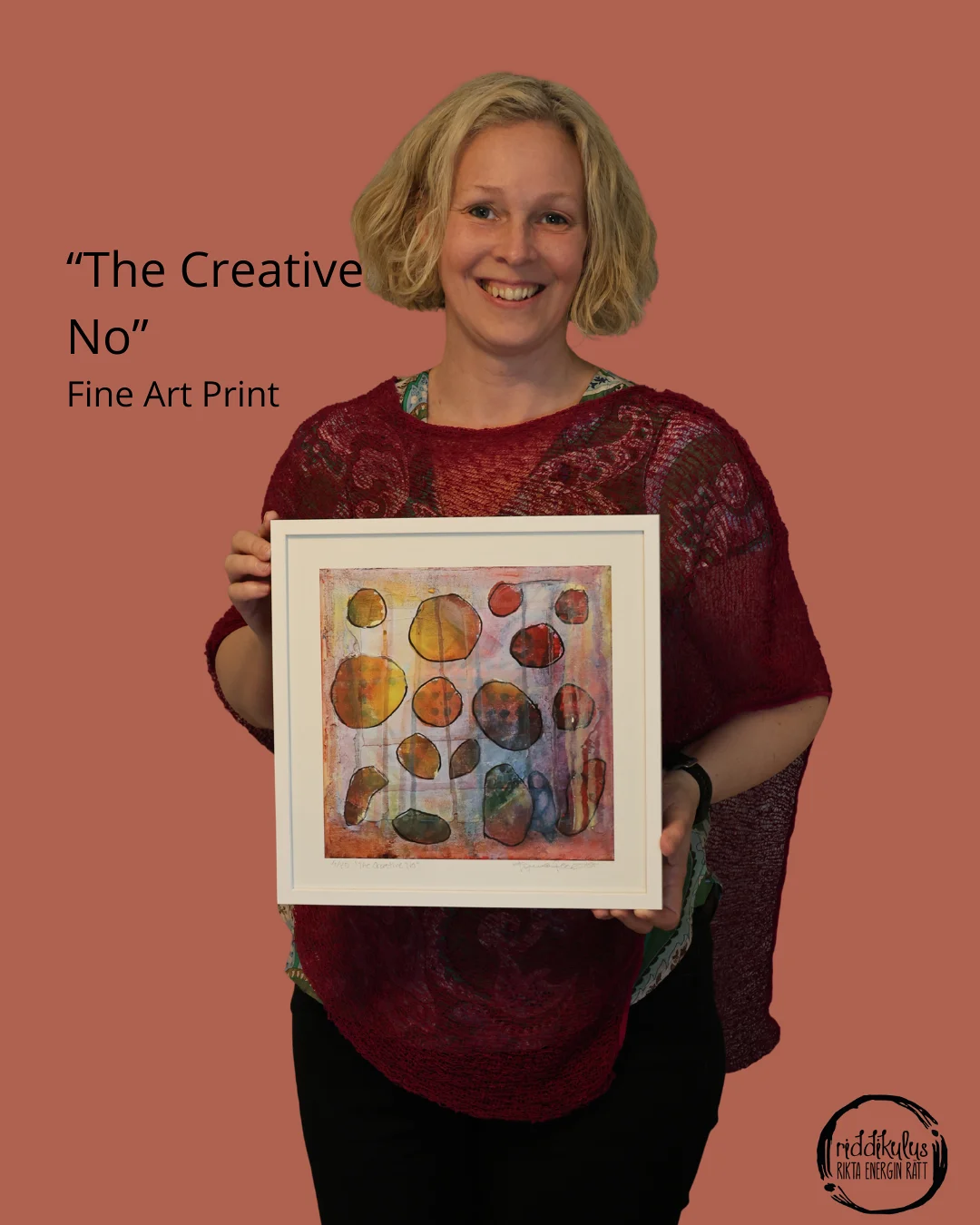 Akrylmålning The Creative No av Emma Rosqvist