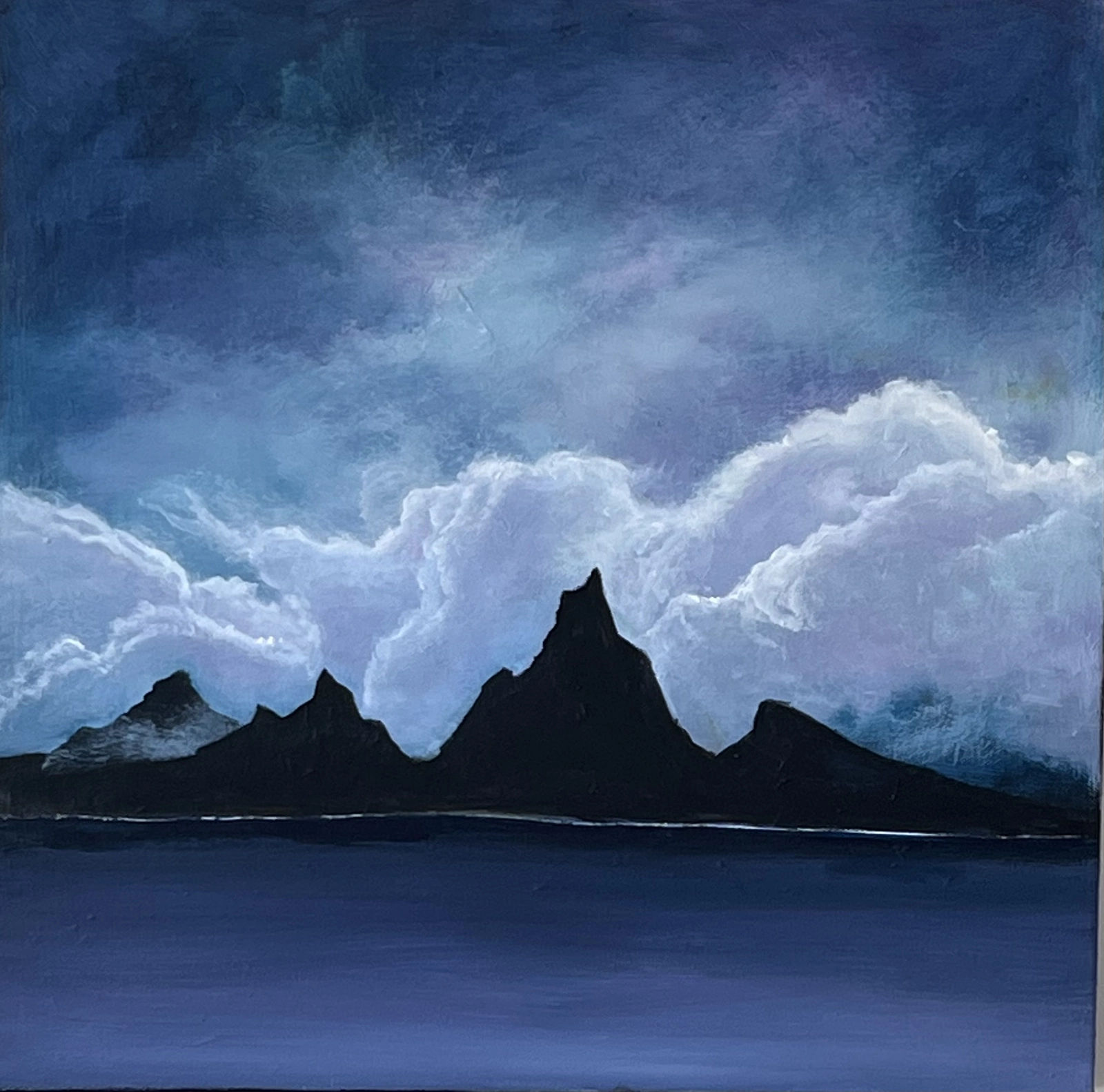Akrylmålning Lofoten av Agneta Ayoub