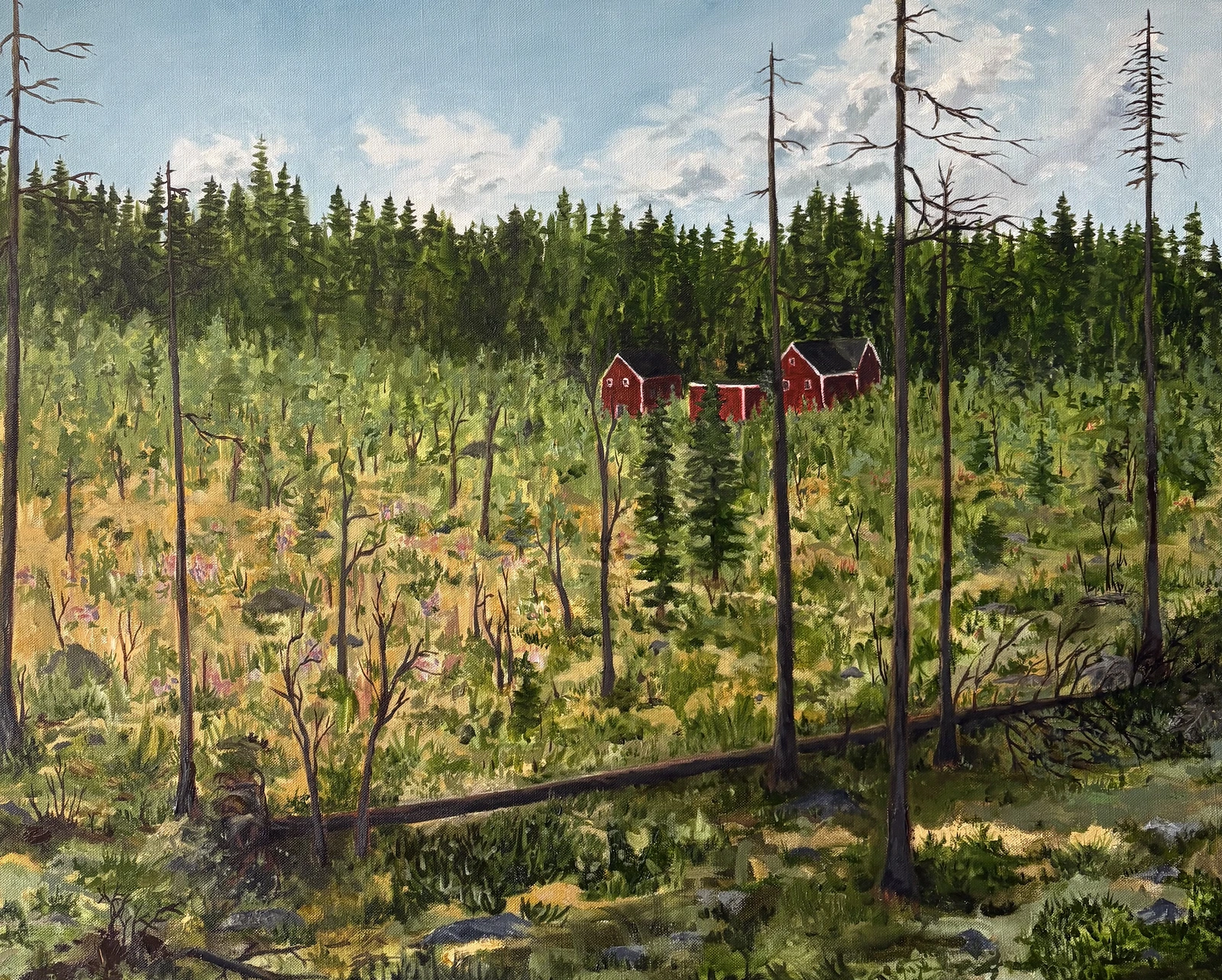 Oljemålning Sörmjöle av Zachary Dugas