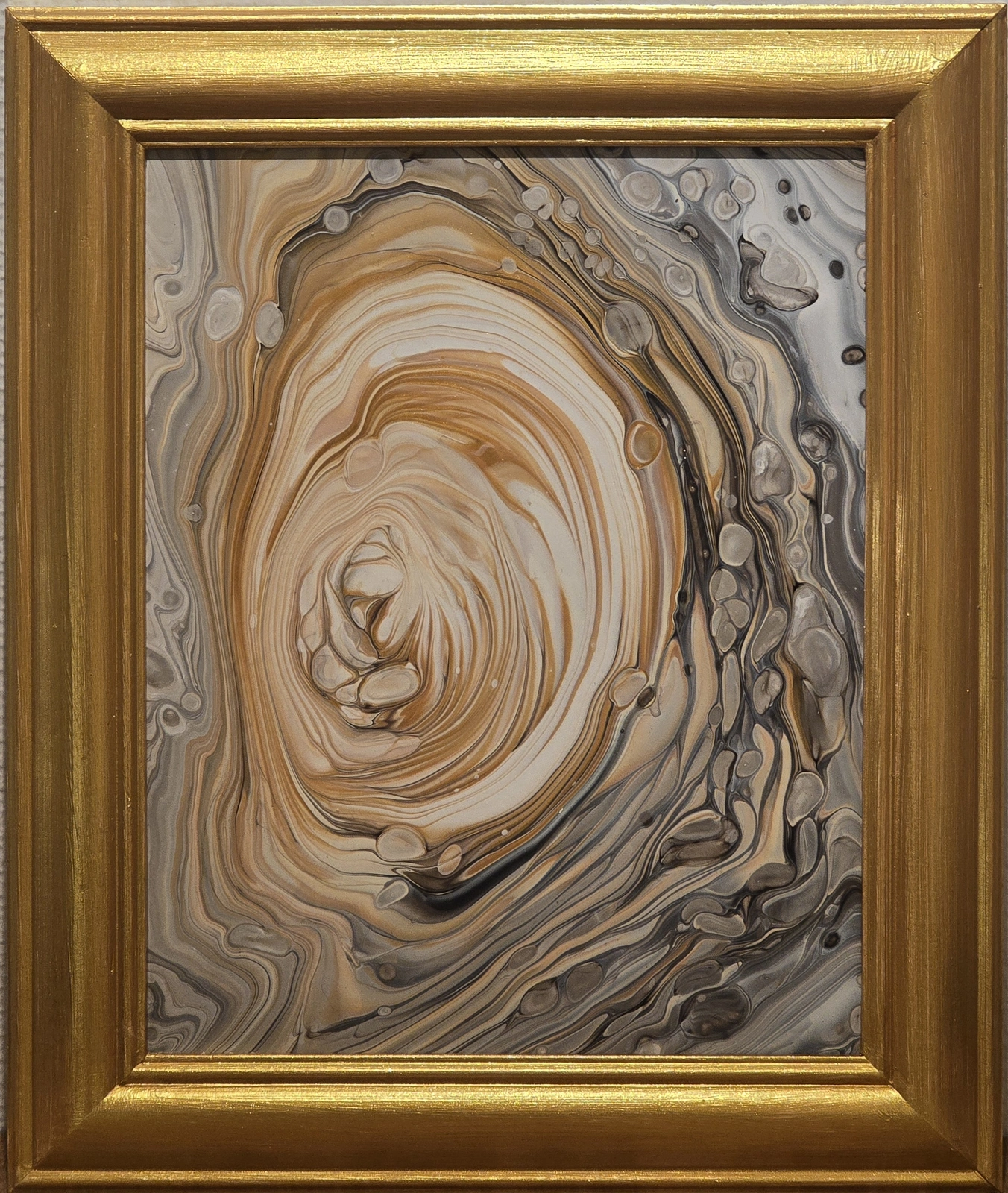 Akrylmålning Golden Drift av Marita Westerberg