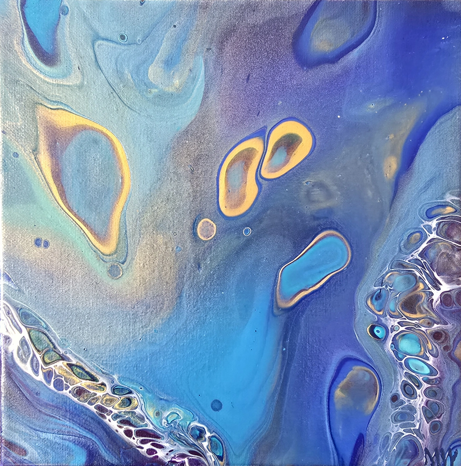 Akrylmålning Pulse of the Wave I av Marita Westerberg