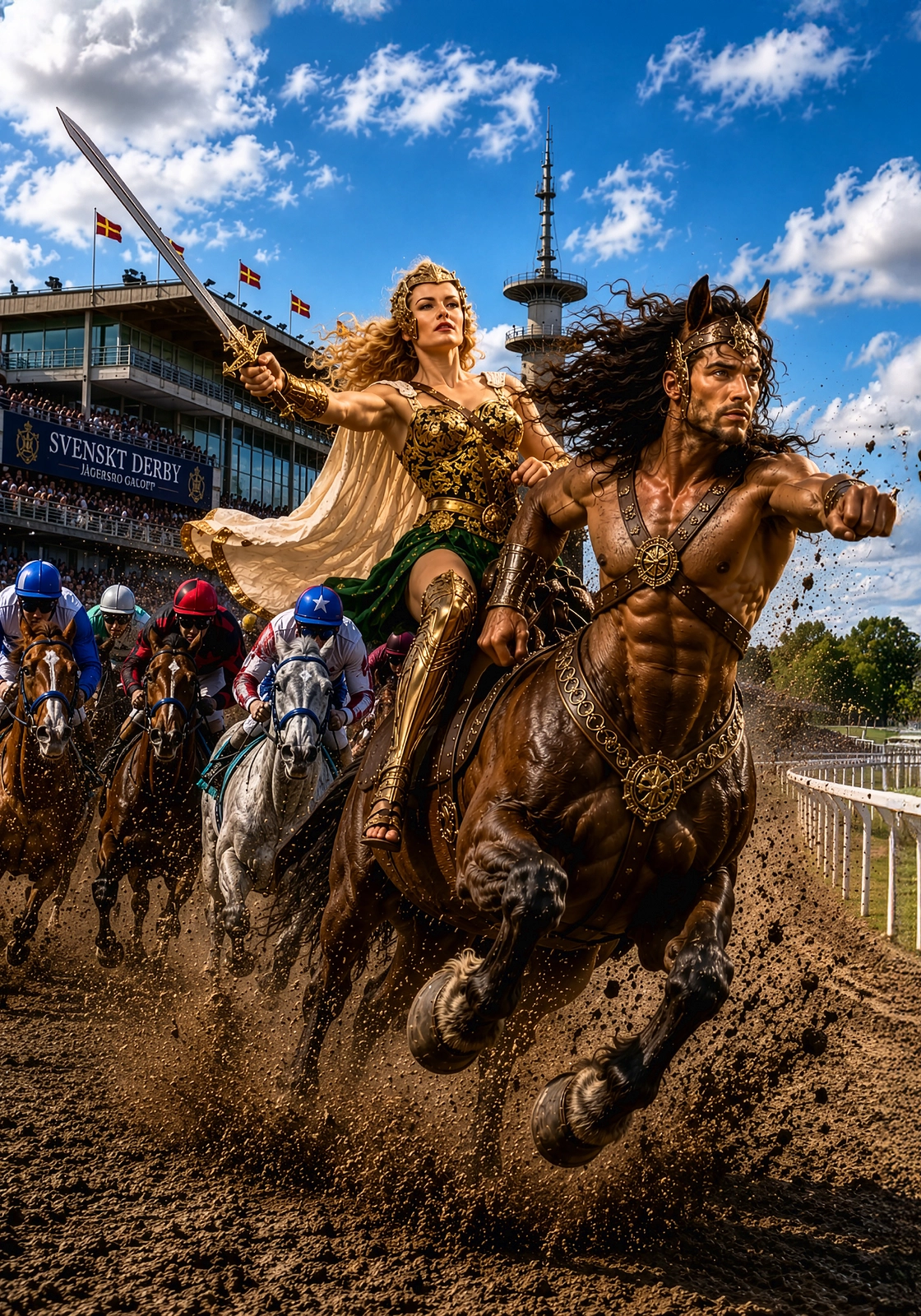 Anita Wins Swedish Derby - Anita vinner Svenskt Derby av Jörgen Thornberg
