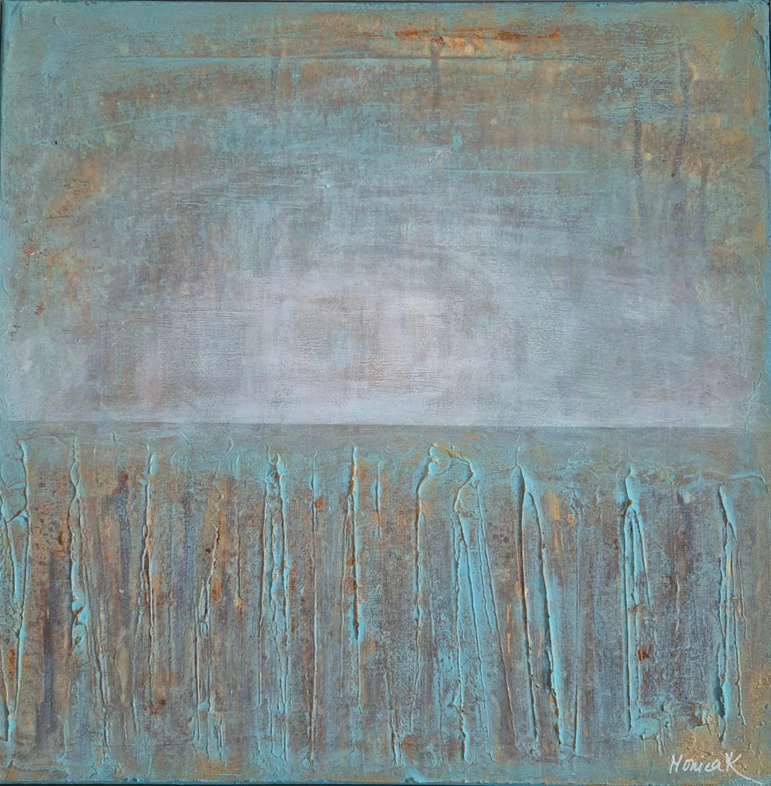 Akrylmålning The Horizon av Monica Kihlström