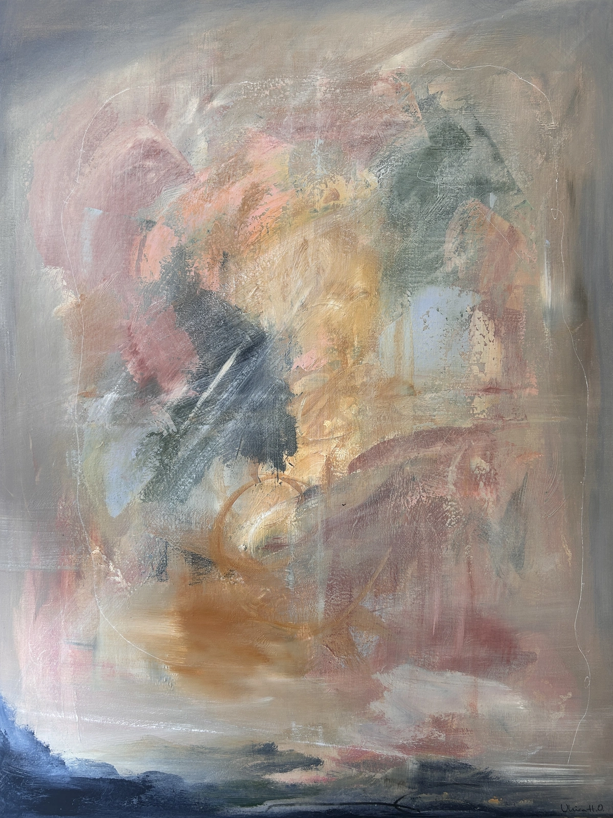 Akrylmålning Oändligt av Ulrica Halling Olsson_art Stockholm