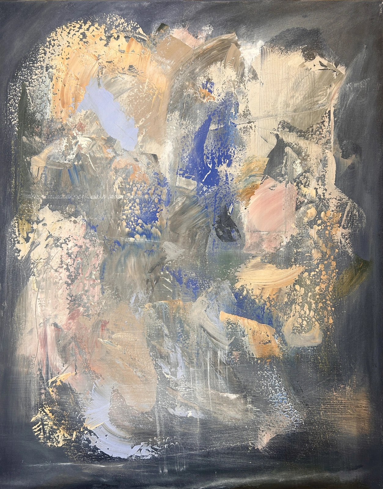 Akrylmålning Vila i blått av Ulrica Halling Olsson_art Stockholm