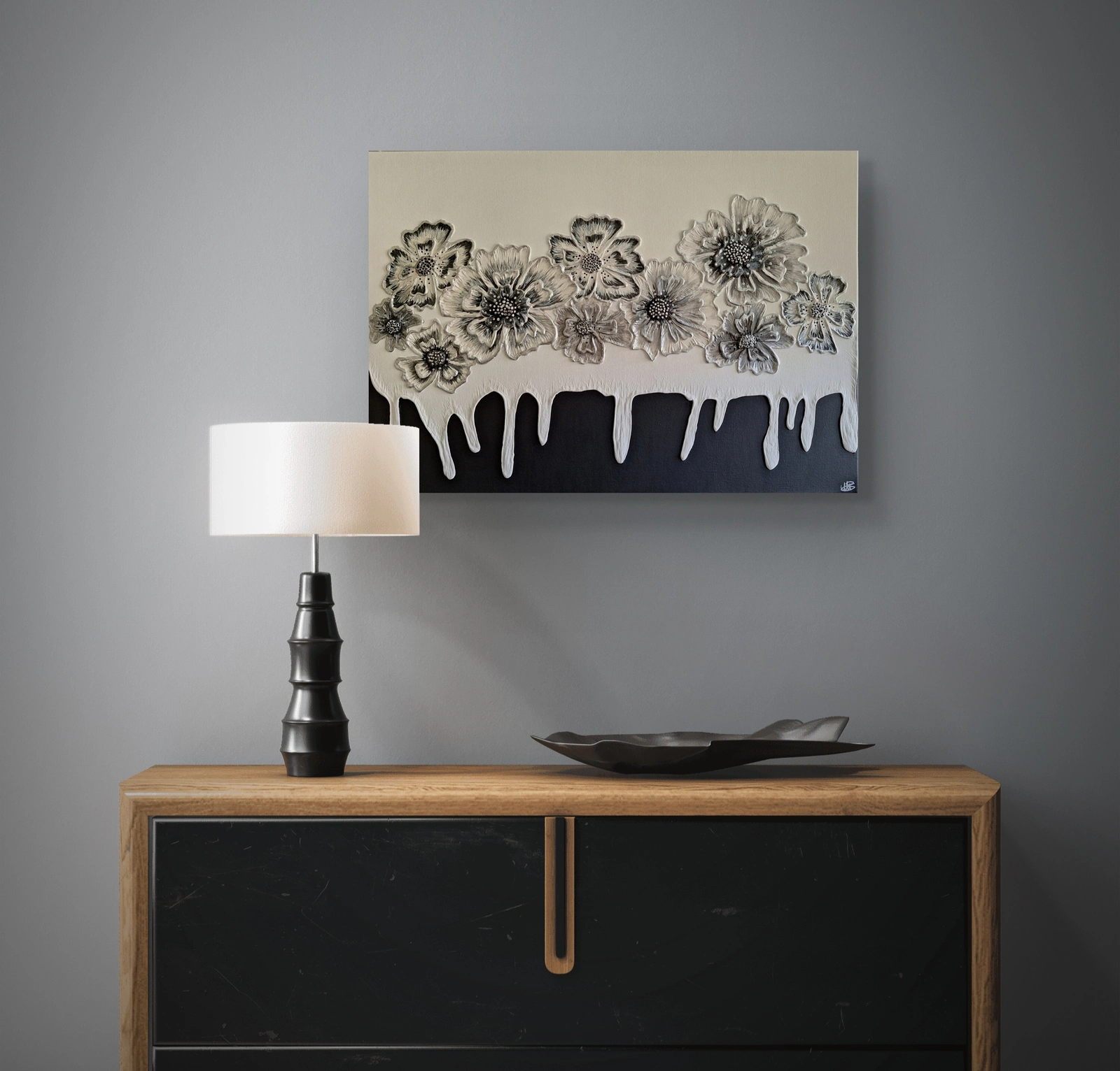 Silver flowers av Malin Boman