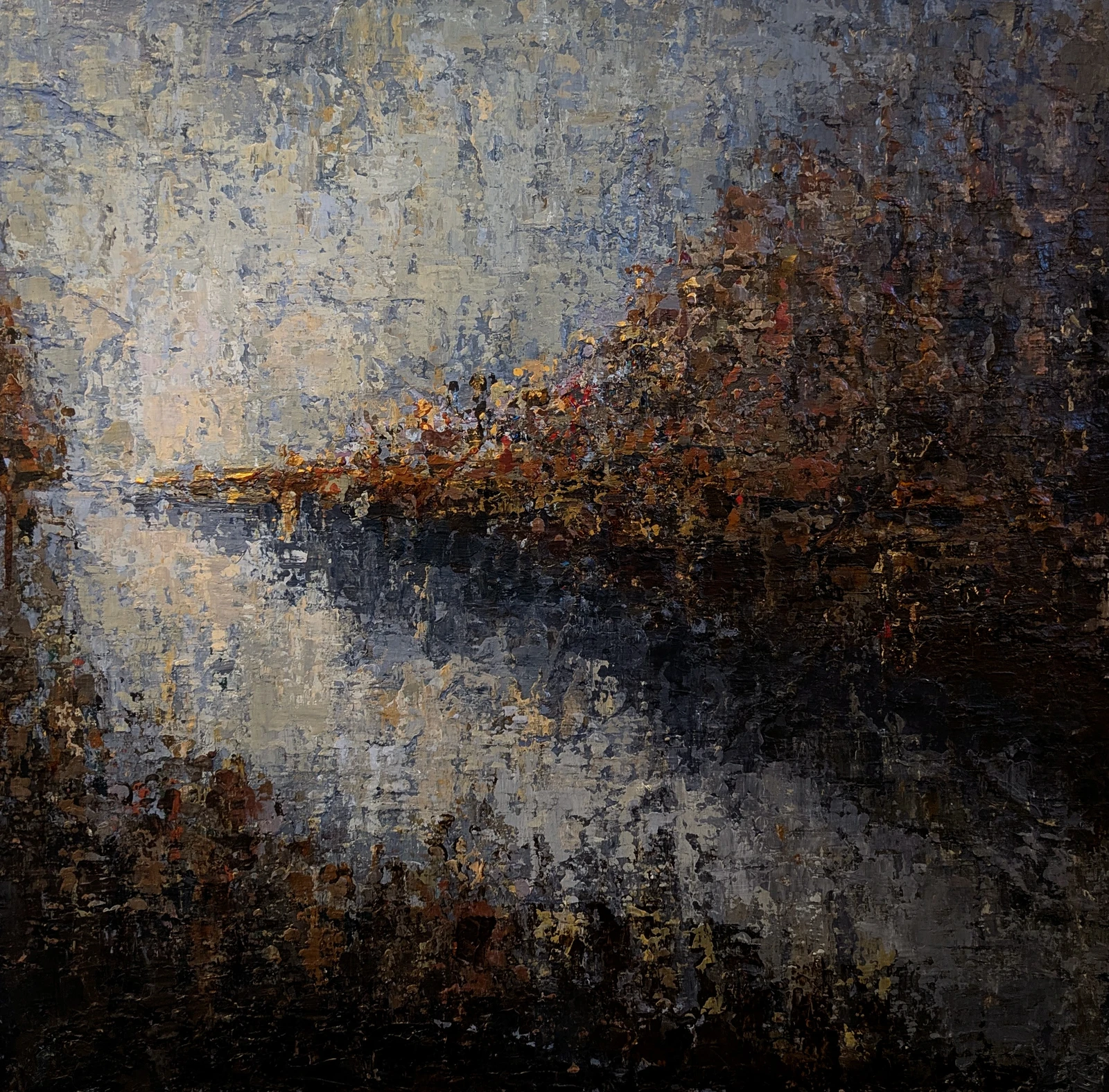 Akrylmålning Abstract Island nr. 2 av Paula Rindborg