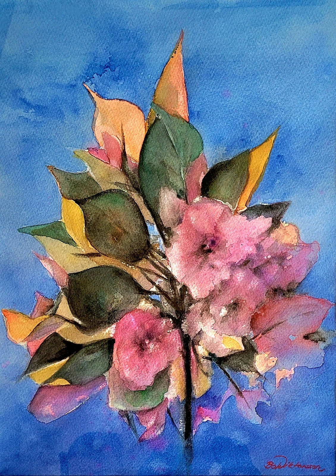 Akvarell Våblomster av Bo Wiktorsson