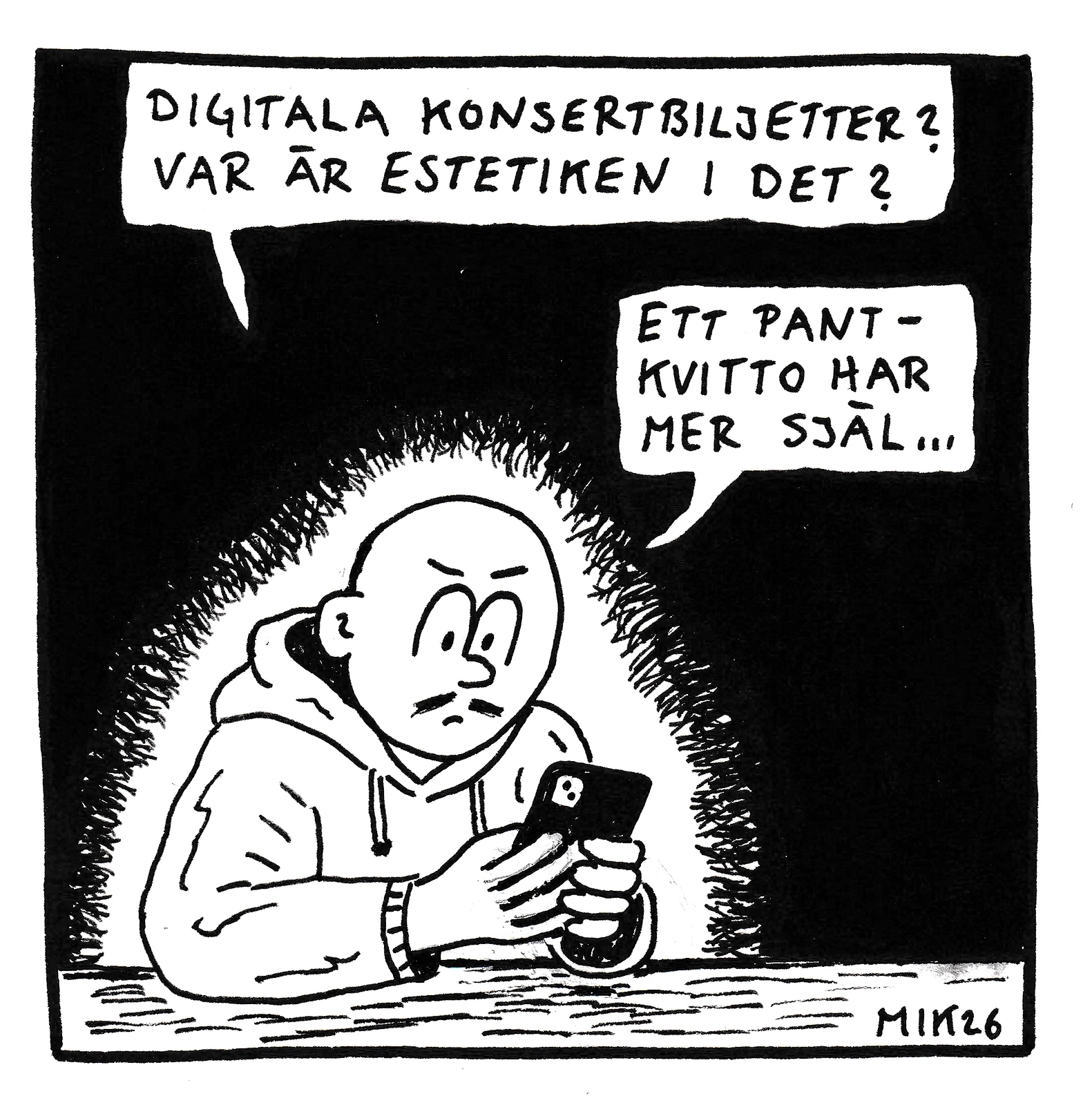 Konsertbiljetter av Miks Bombo