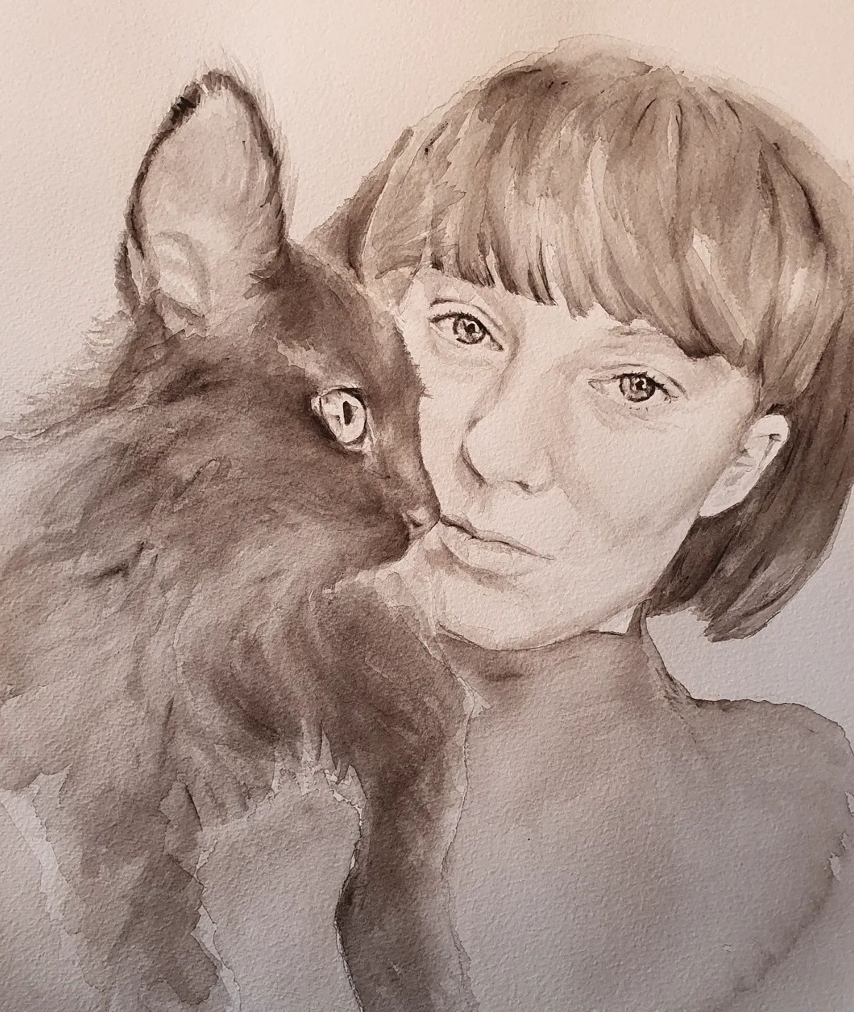 Akvarell av Cathrine Lidman