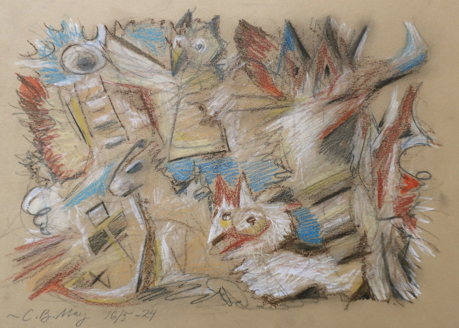 Farmyard av Charles Benjamin May