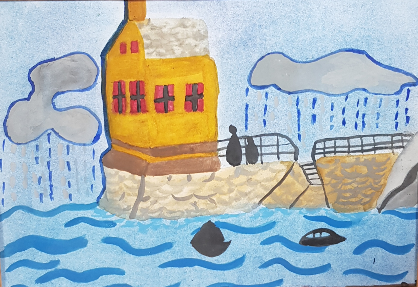 A rainy day at Lindøya Vest in Norway av Veronica Domachowska