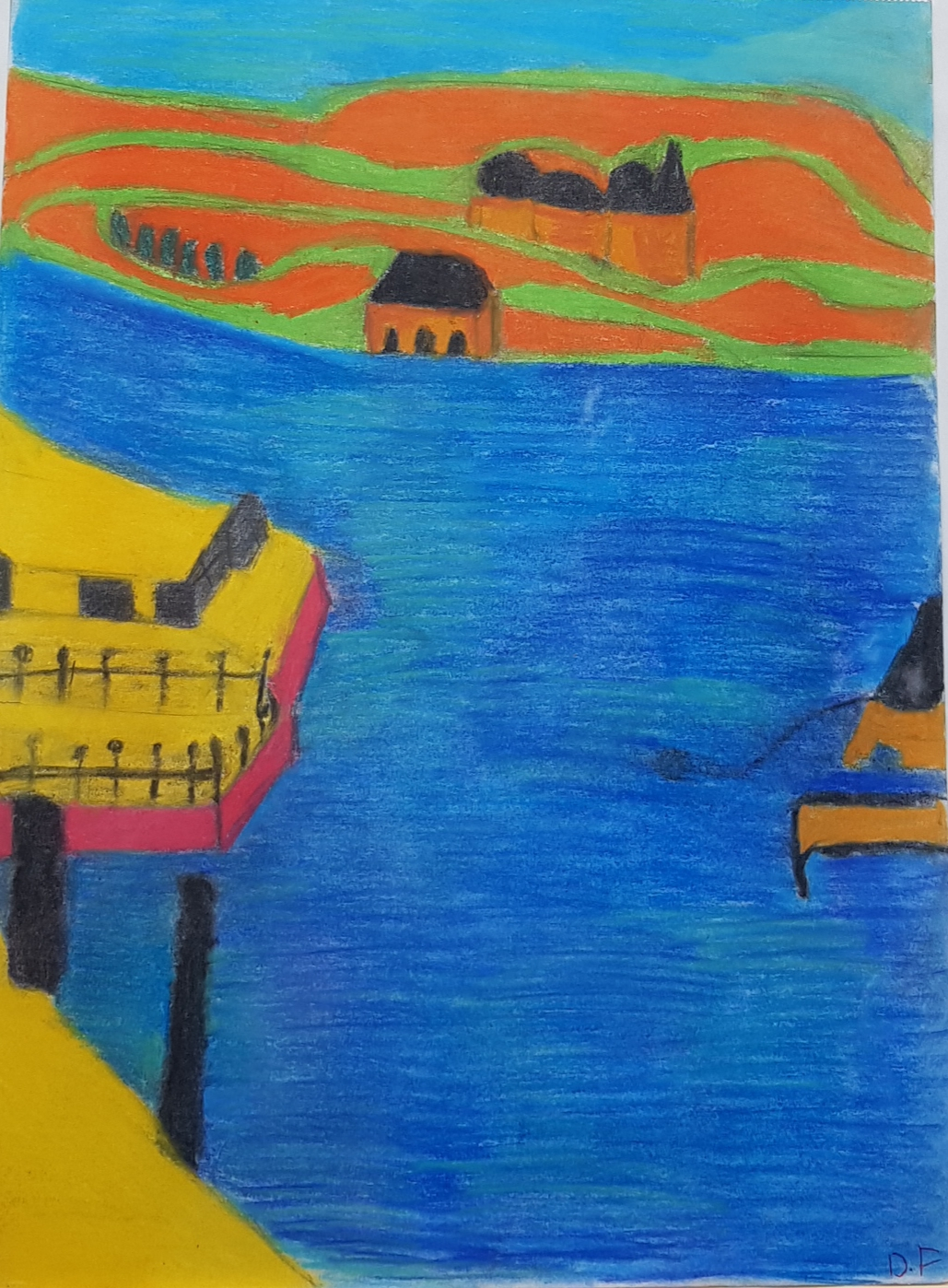 Oslofjord in Oslo av Veronica Domachowska