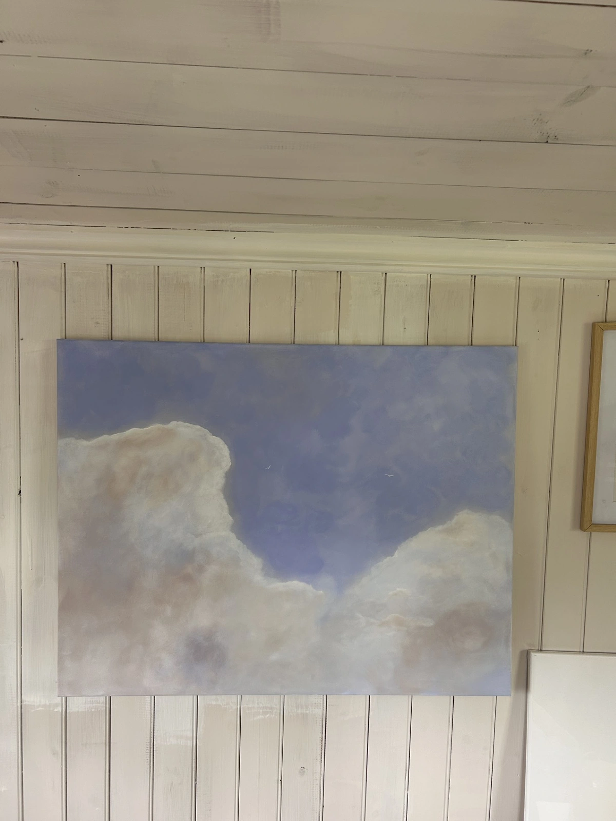 Akrylmålning Fluffy clouds av Josefin Emma