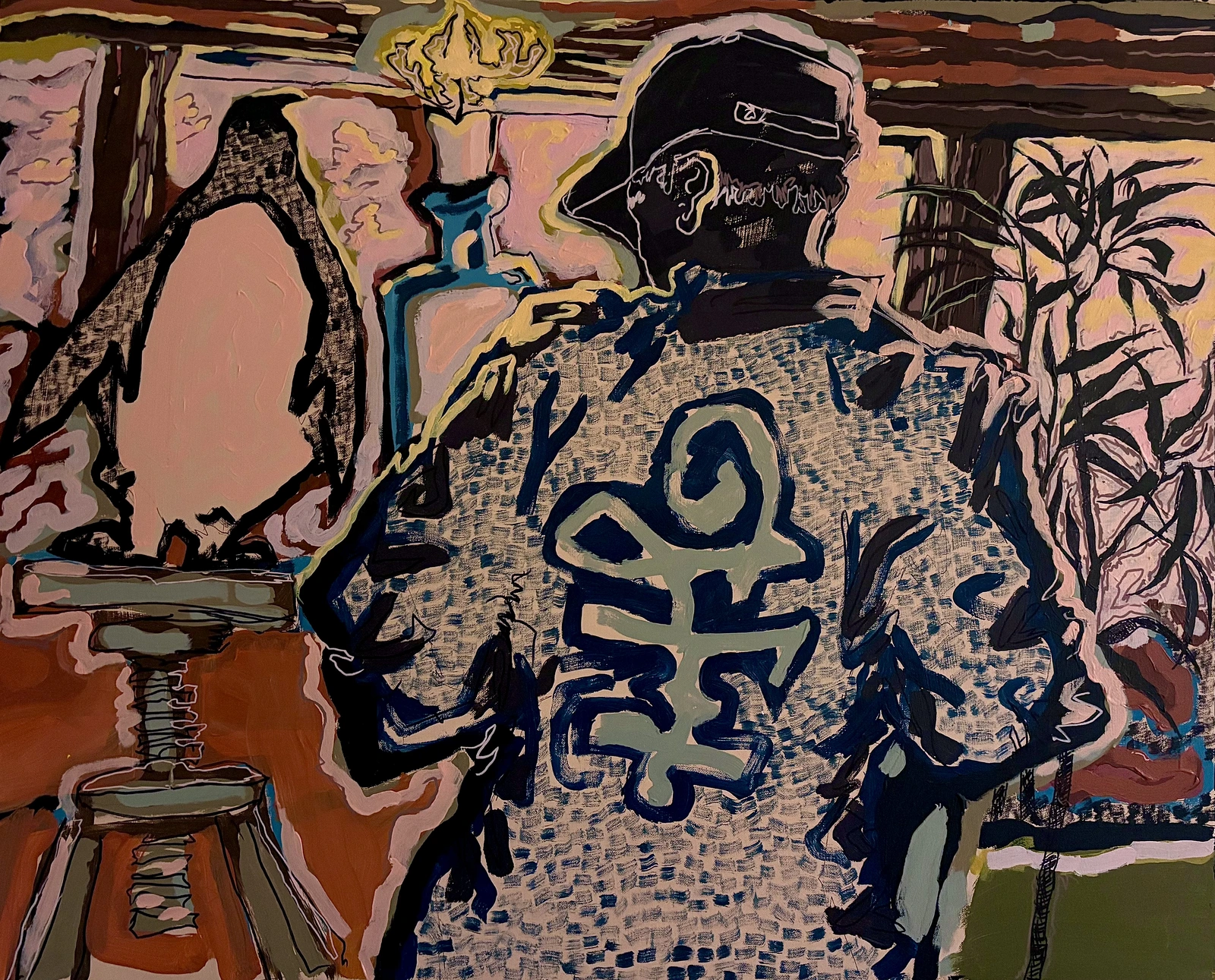 Akrylmålning Untitled av Victor Gosse Lundqvist