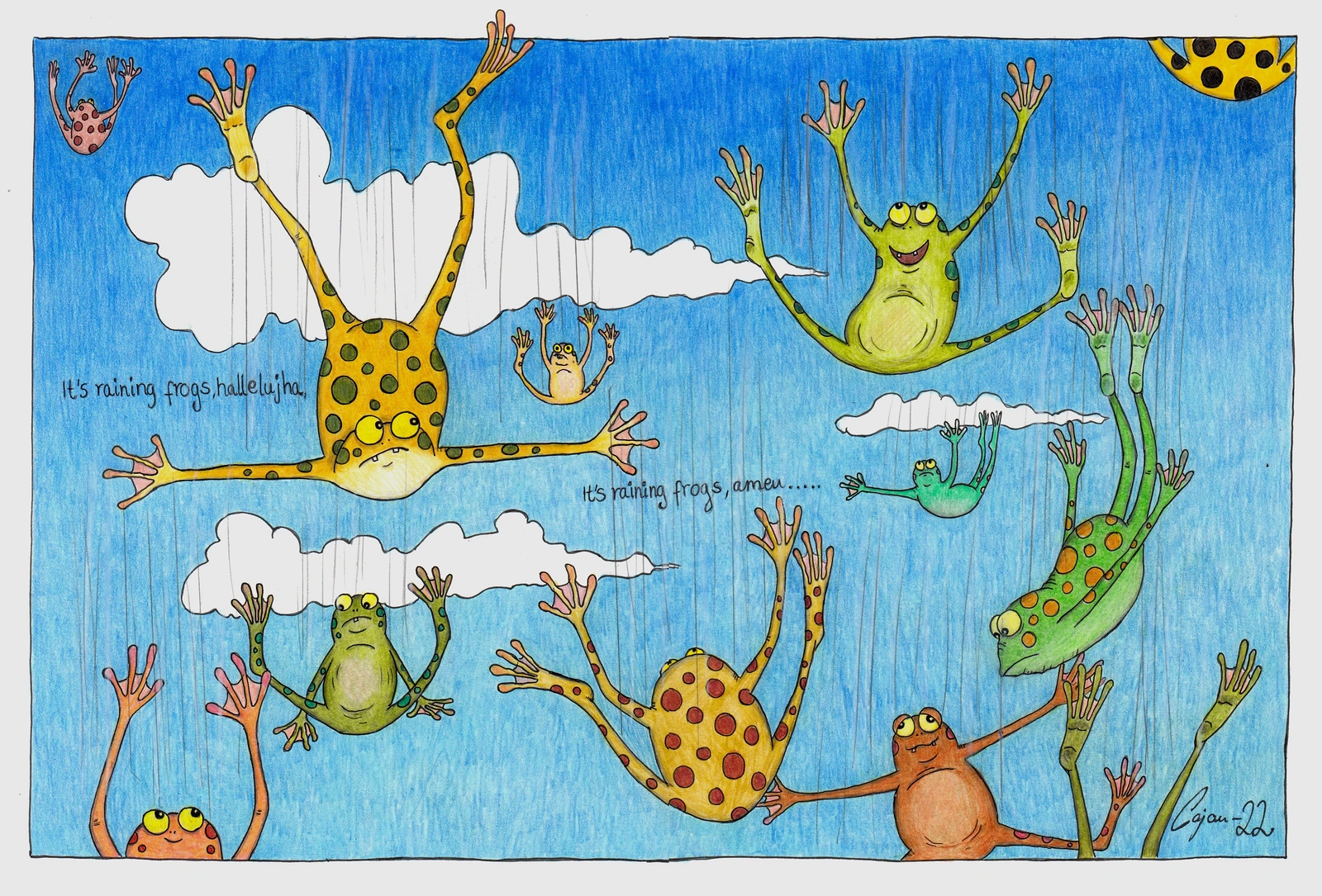 Its raining frogs. av Carina Cajan Jansson