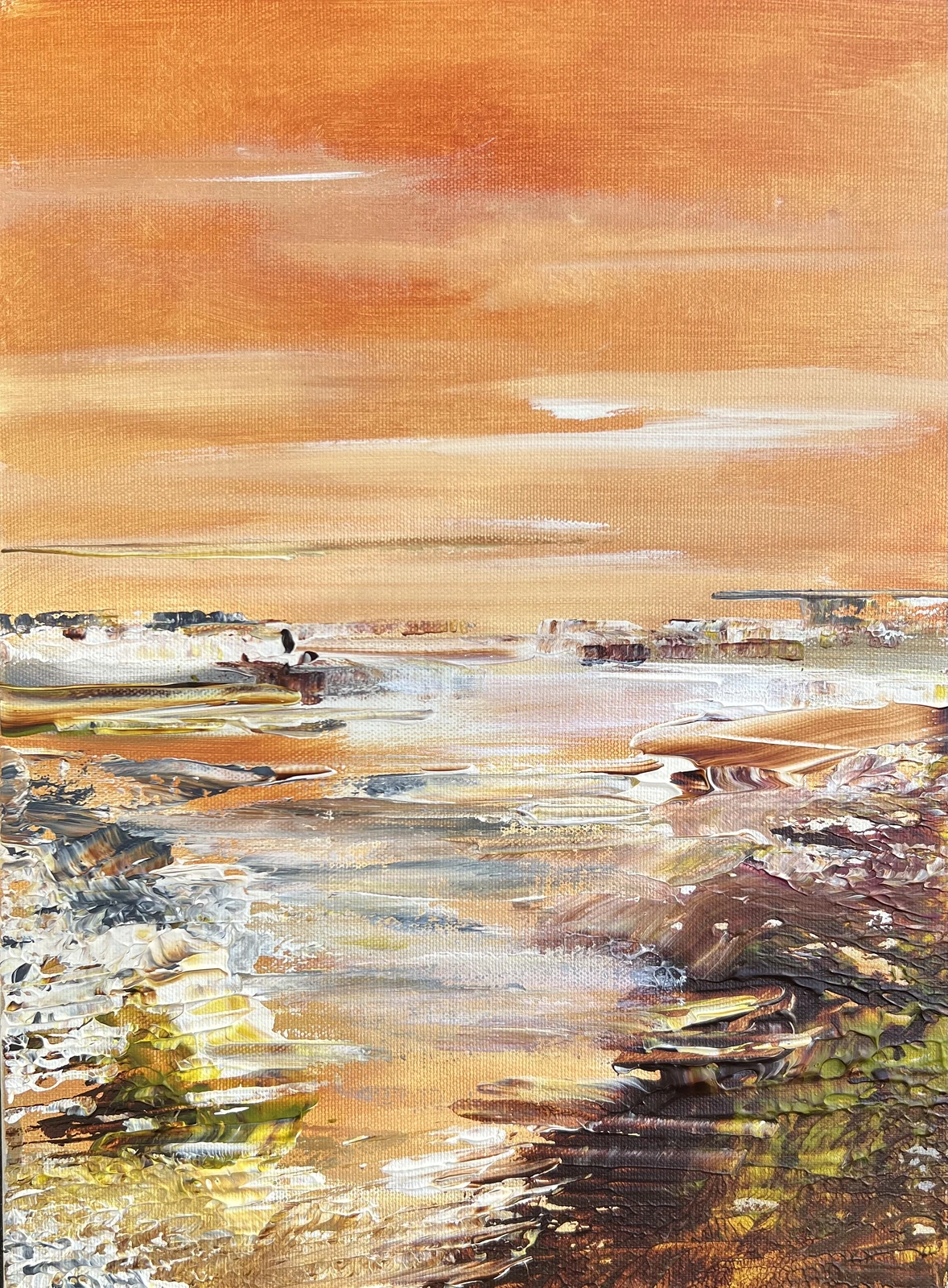 Akrylmålning Archipelago 1 av Anne-lee Andersson