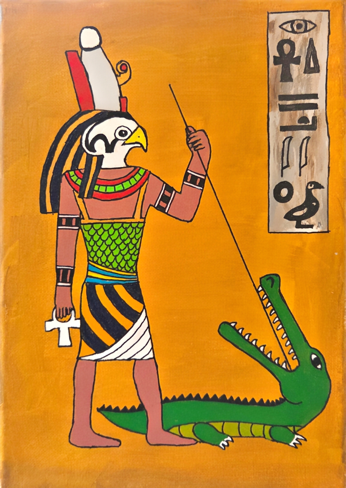 Akrylmålning Egypten III av Roger Karlsson