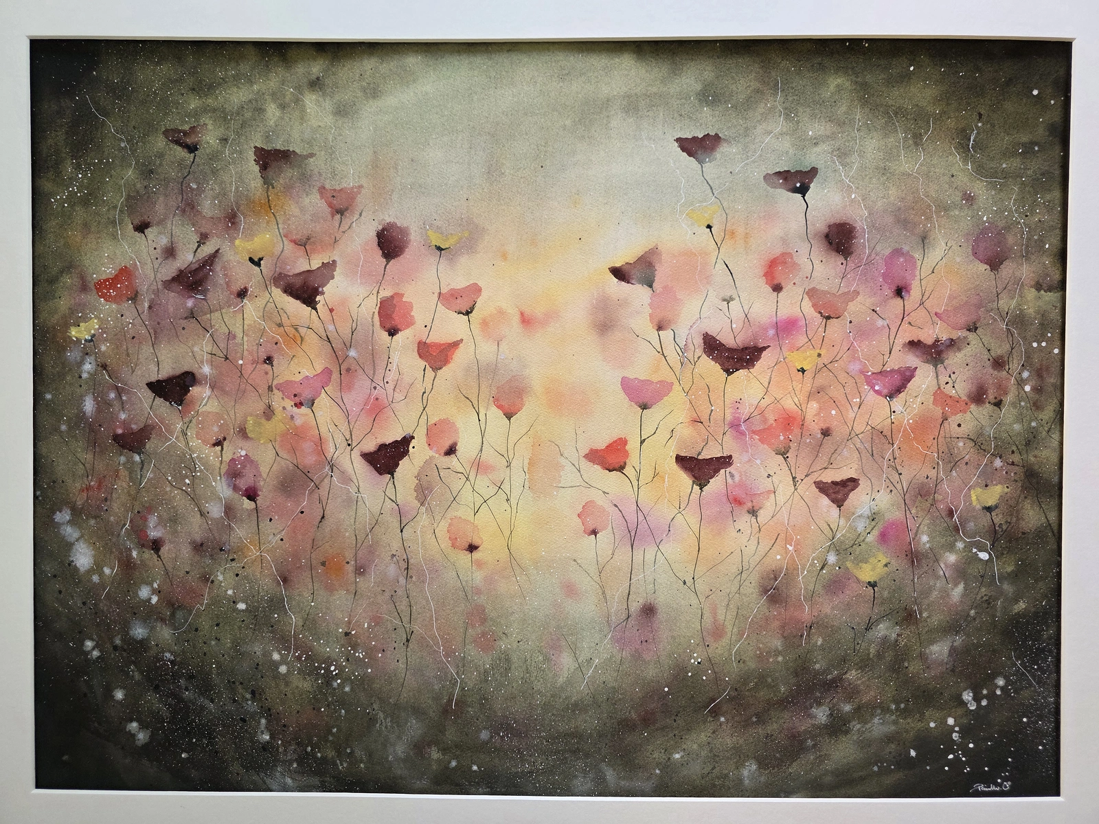 Akvarell The quiet glow av Pernilla Carlsson