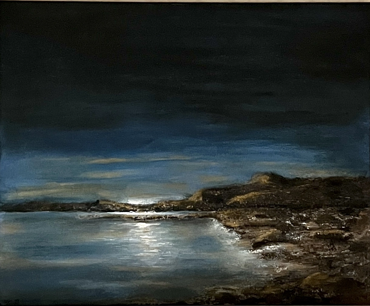 Akrylmålning Sunrise av Malin Johnsson