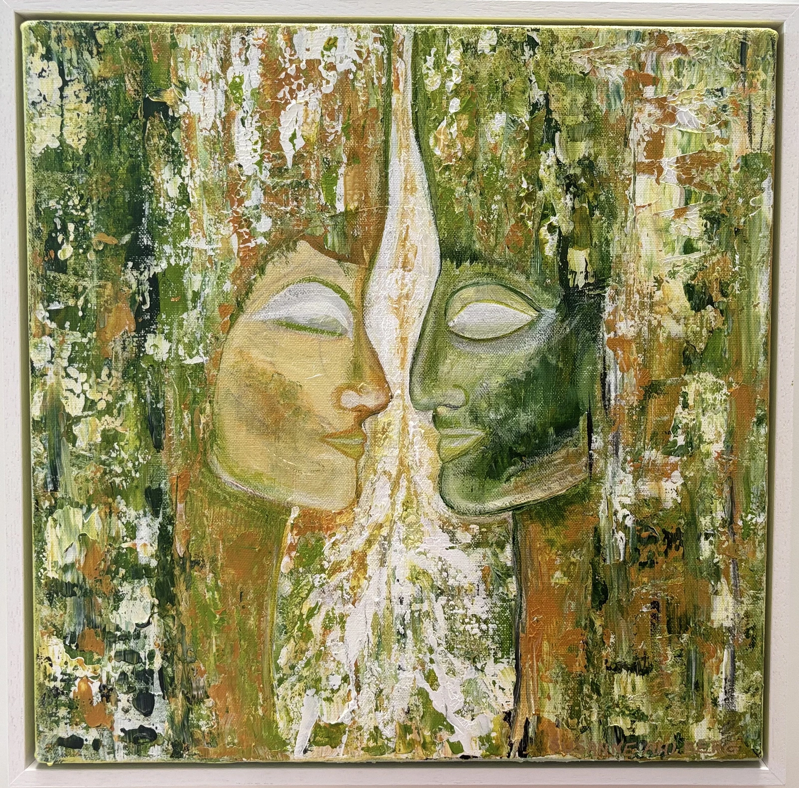Akvarell Entwined Spirits av Susanne Ahlberg