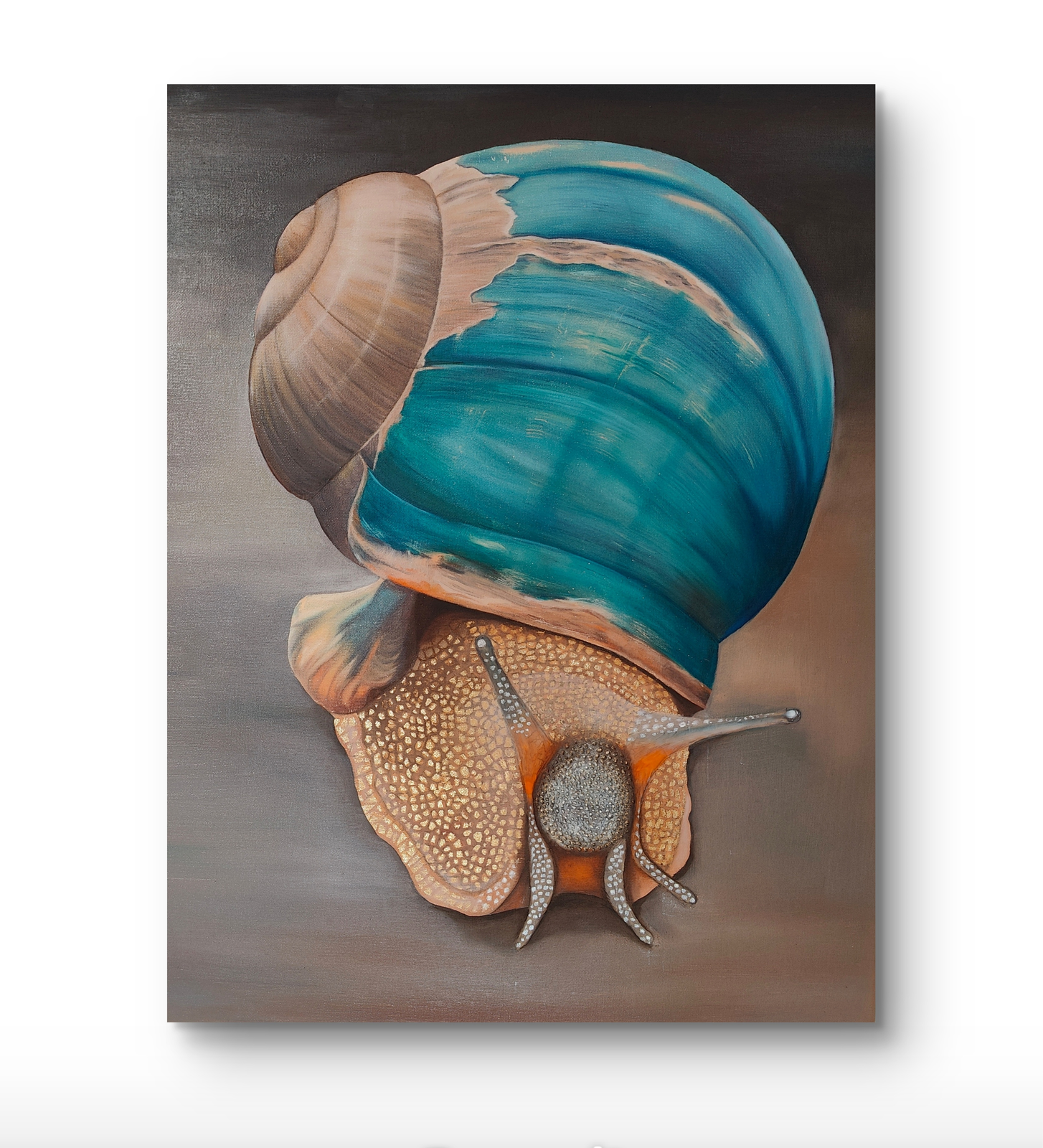 Oljemålning Snail av Inha Lunhor