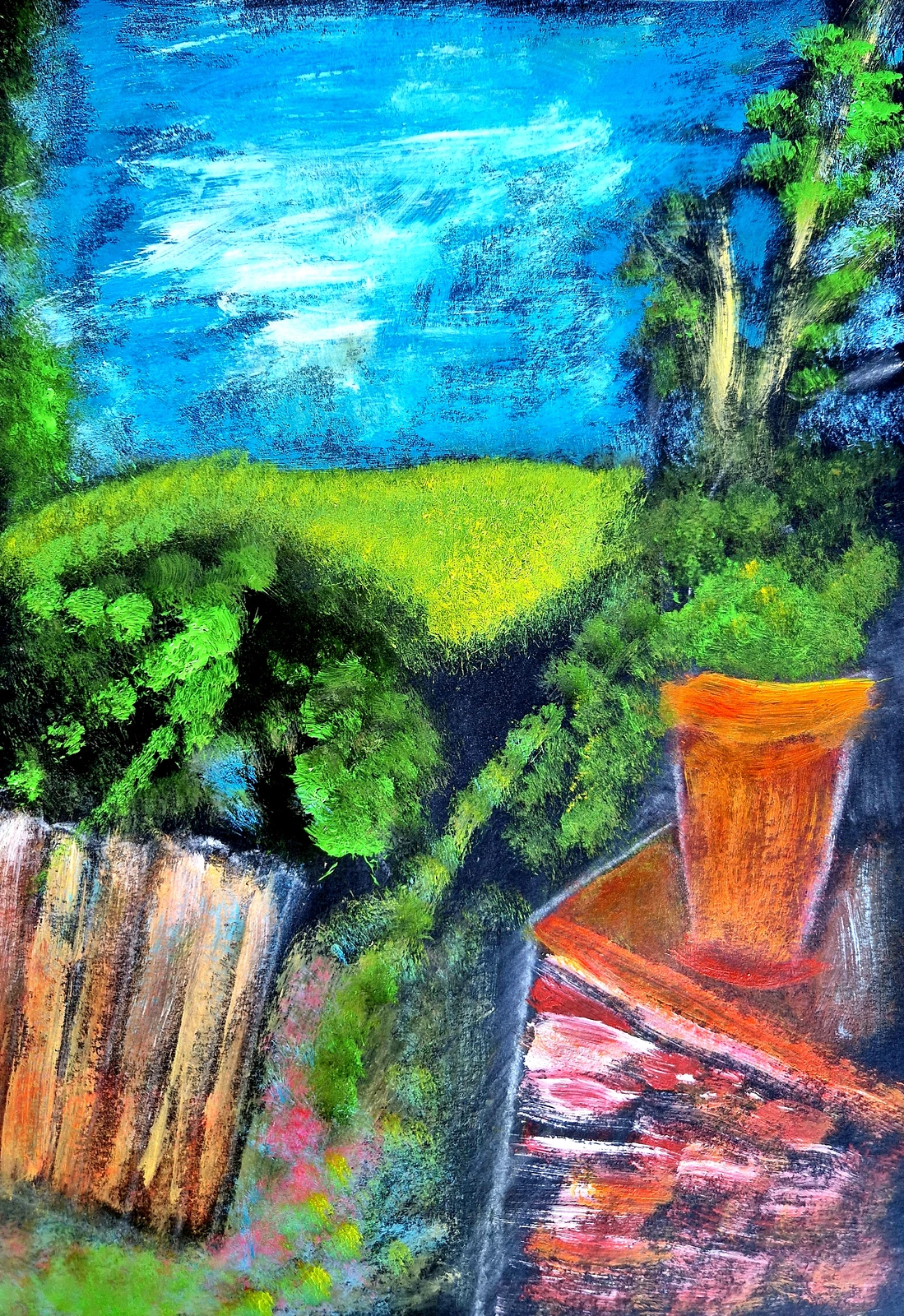 Akrylmålning La Gavina 1 av Birgitta Jonsson Bijon Art