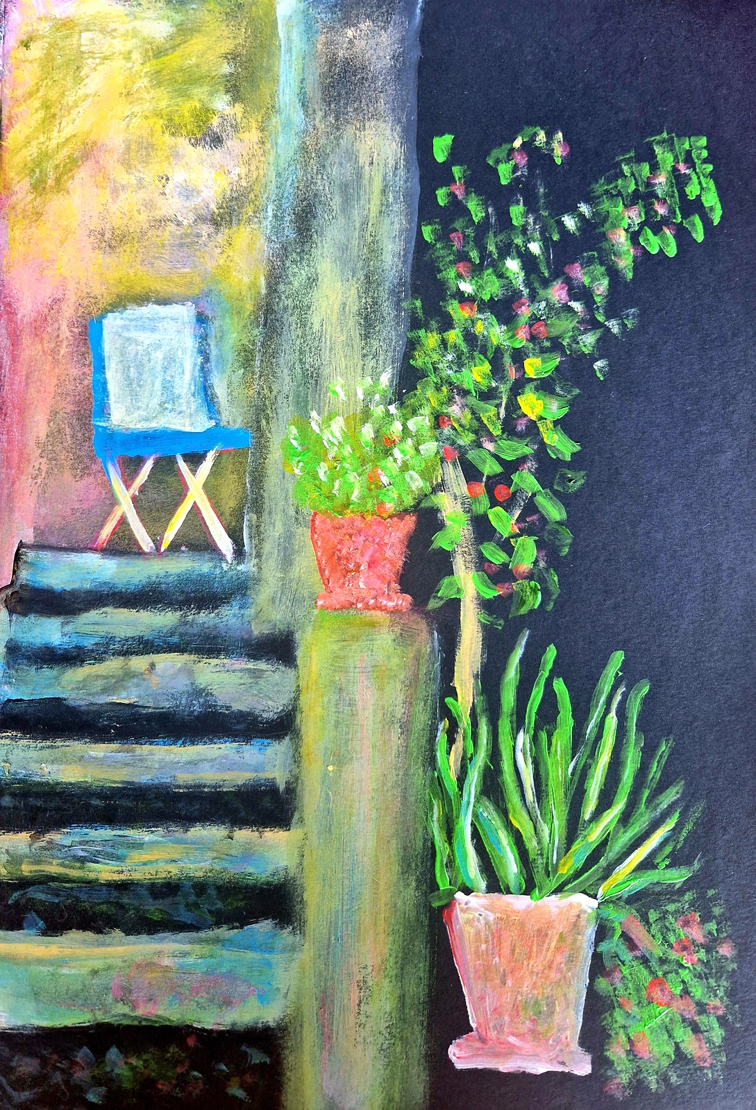 Akrylmålning La Gavina 2 av Birgitta Jonsson Bijon Art