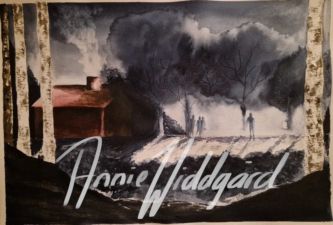 Akvarell Gloomy av Annie Widdgård