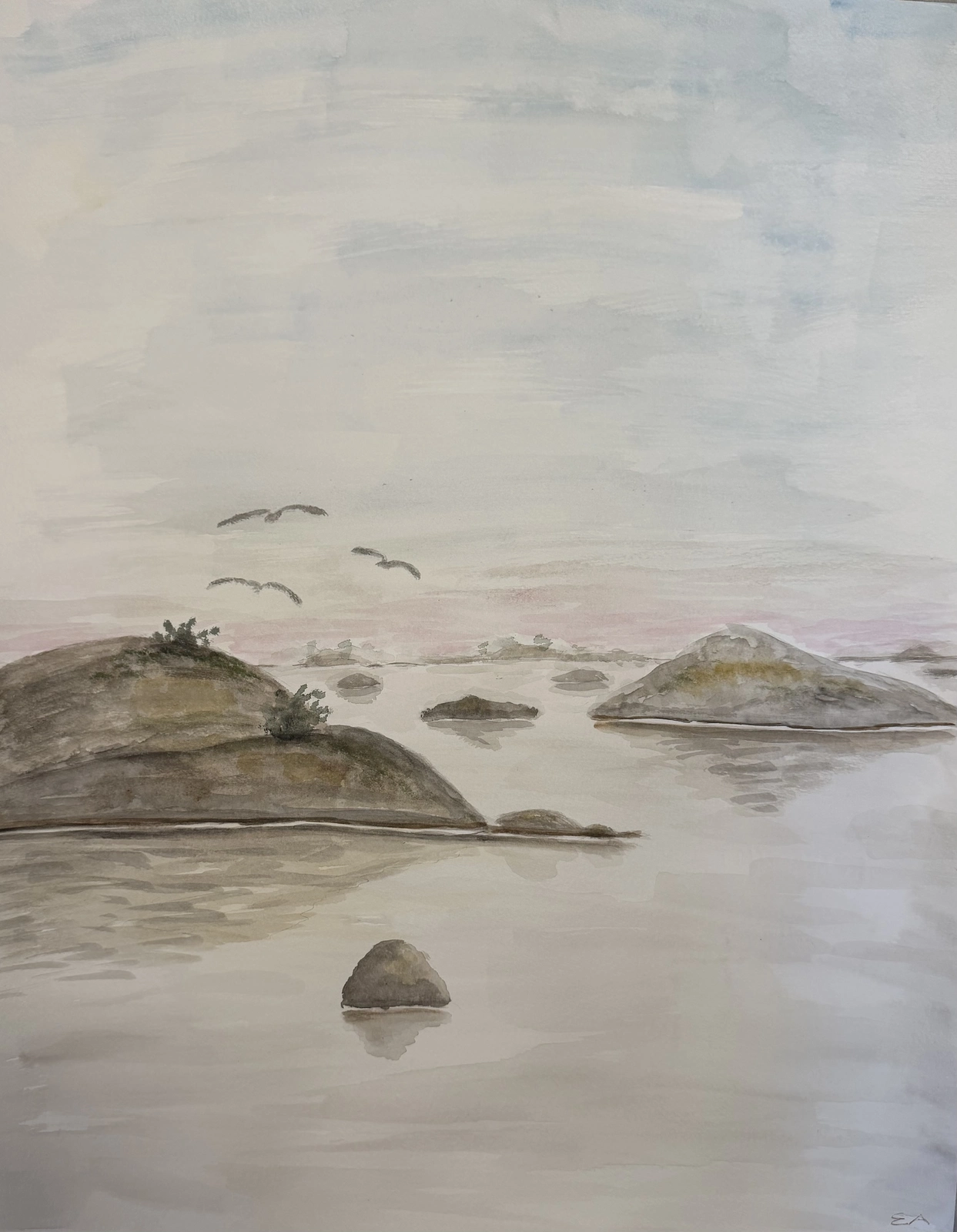 Akvarell av Elina Andersson