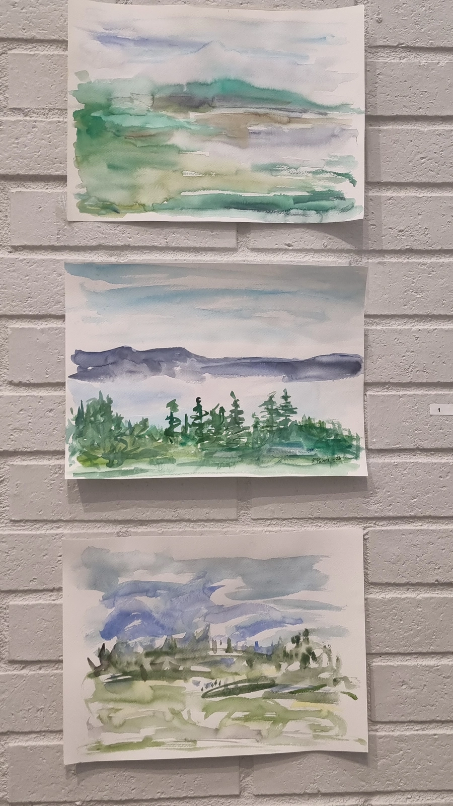 Akvarell Natur av Elisabeth Pehrs