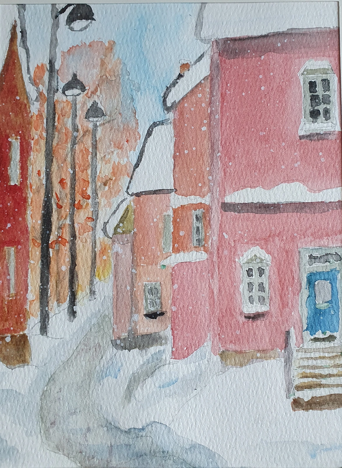 Akvarell av Laila Warelius