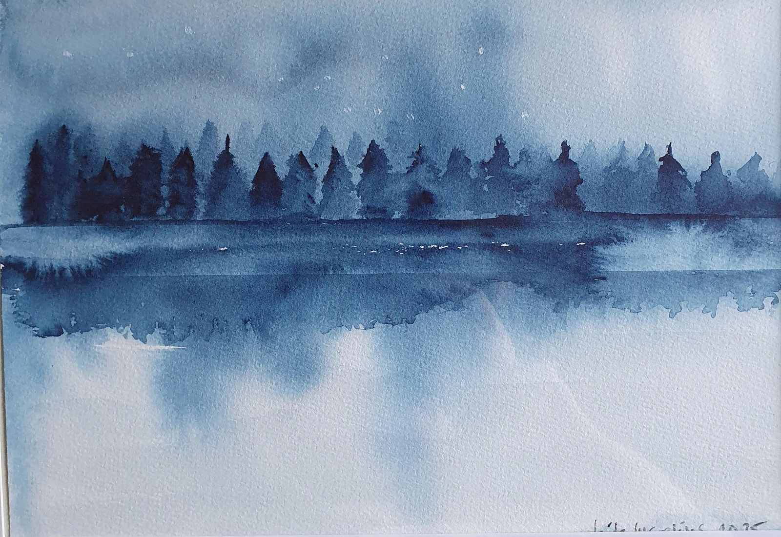 Akvarell av Laila Warelius