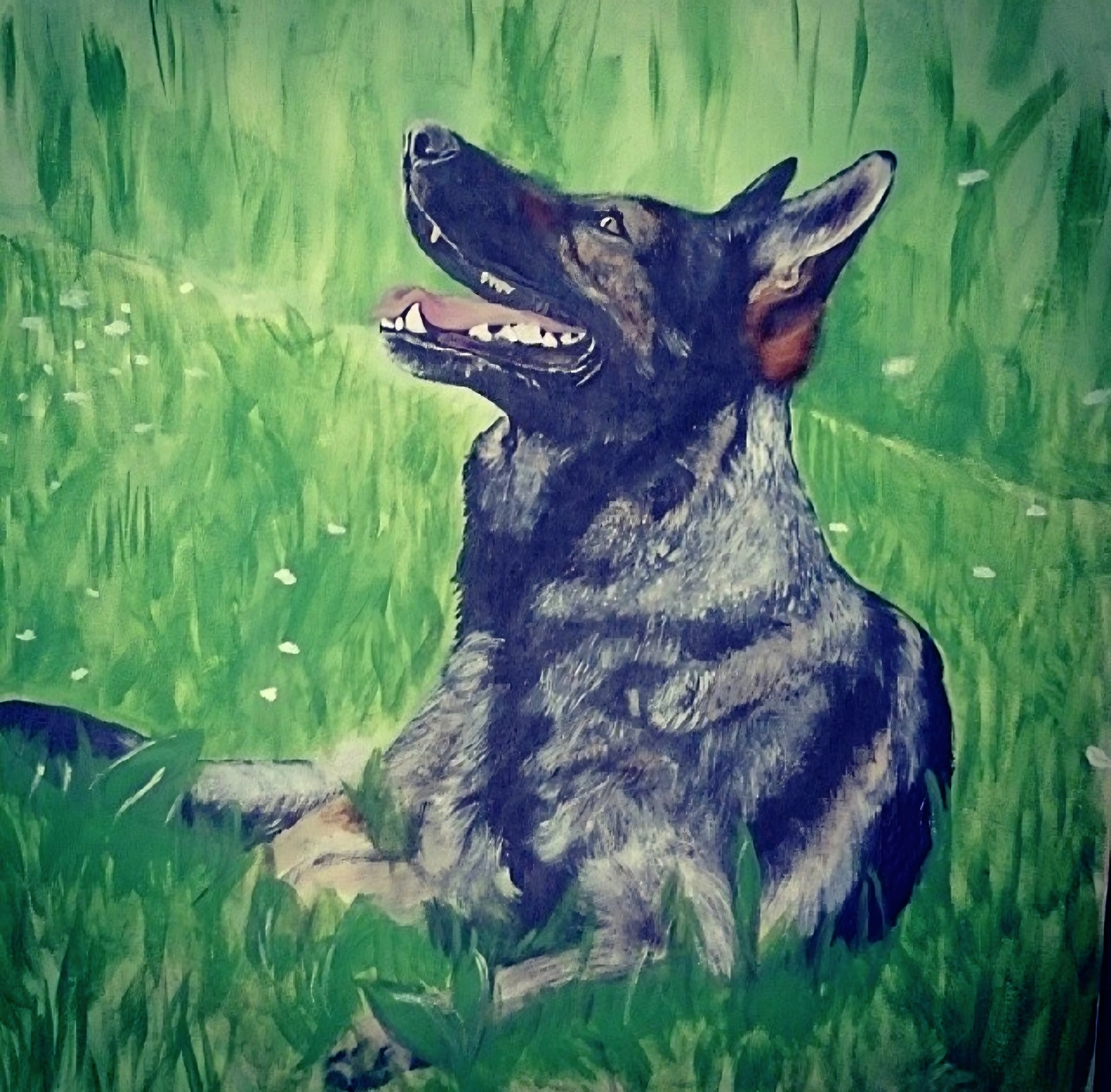 Akrylmålning Öya av Eira Art