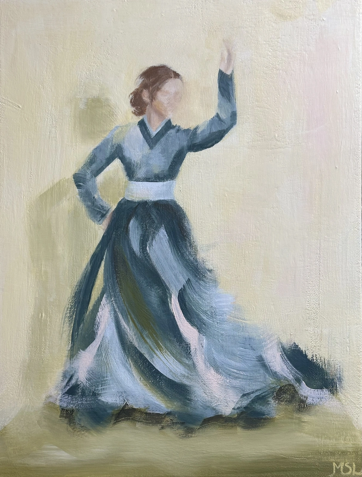 Akrylmålning In motion av Marica Lindh
