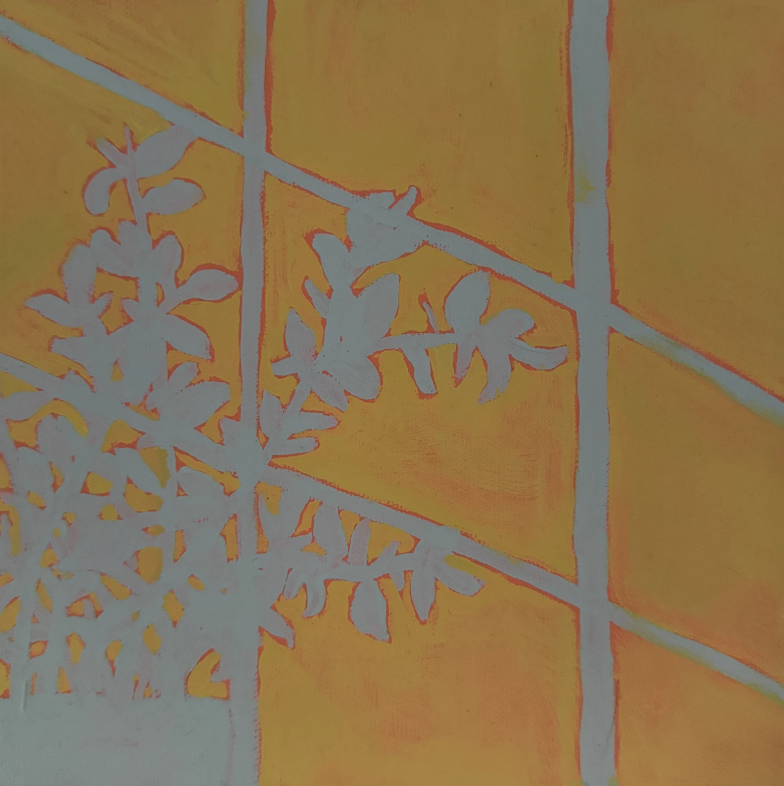 Akrylmålning Warm shadow av (Never) Good Enough Art