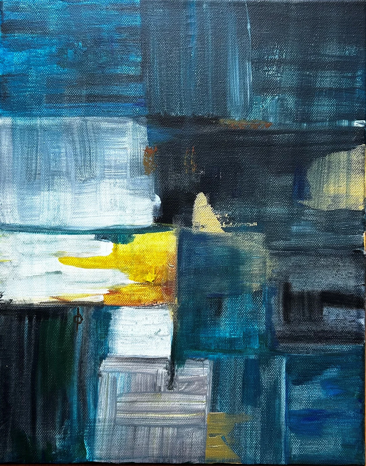 Akrylmålning Echoes of Light av Marina Englund
