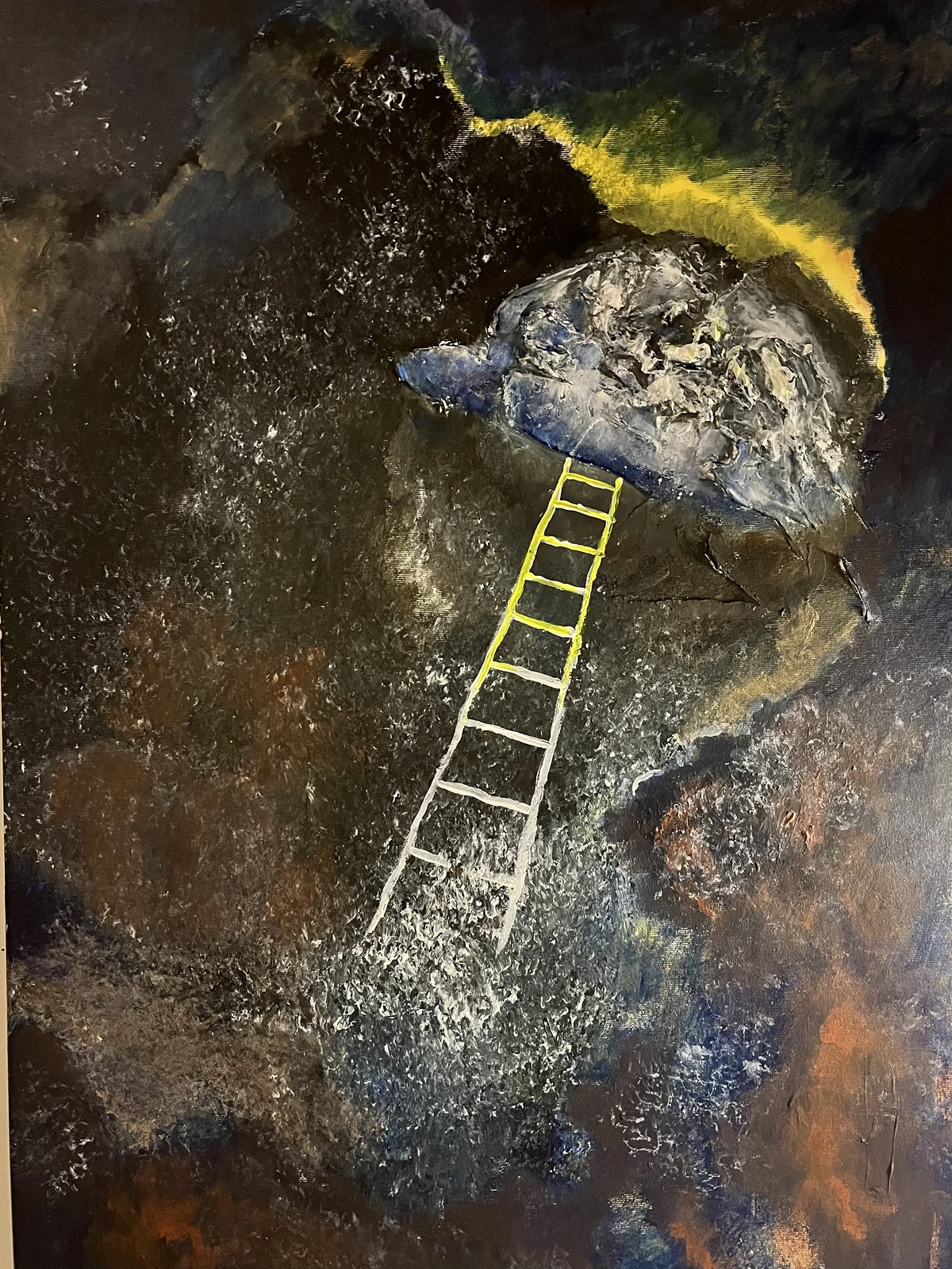 Akrylmålning Stairway to heaven av Linda Raderud
