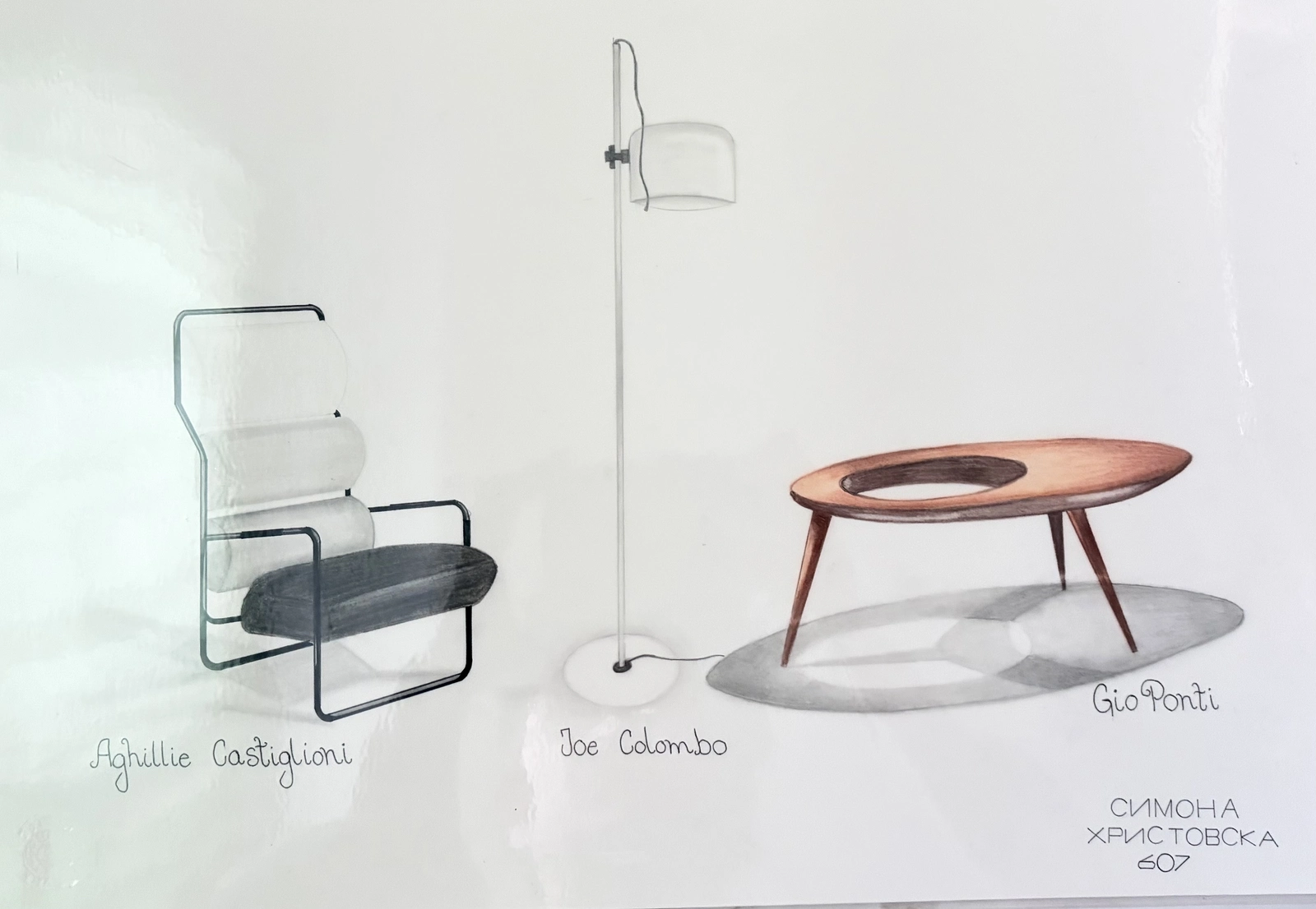 Möbel design av flera kända designer av Simona Hristovska