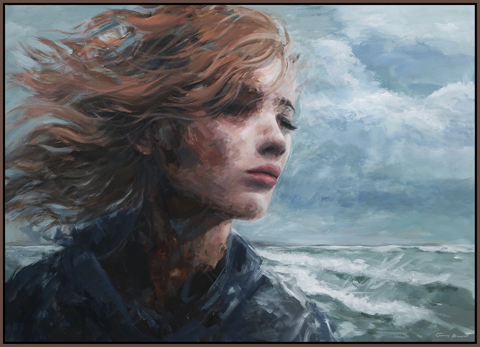 Akrylmålning Whispers of the Wind av Tomas Hammar
