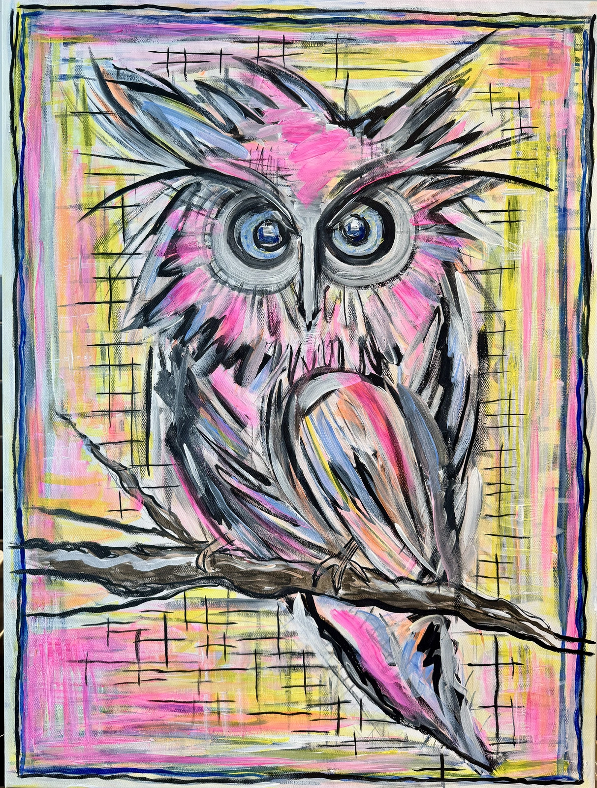 Neon nightowl av Åsa-Maria Schmitt