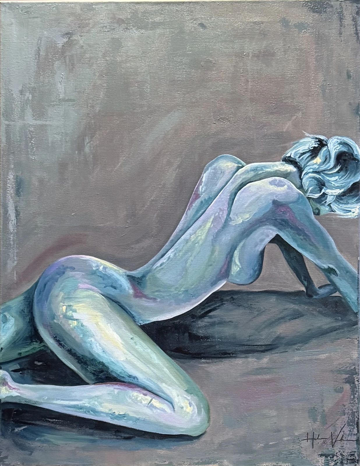 Akrylmålning Seductive av Helena Vanhanen