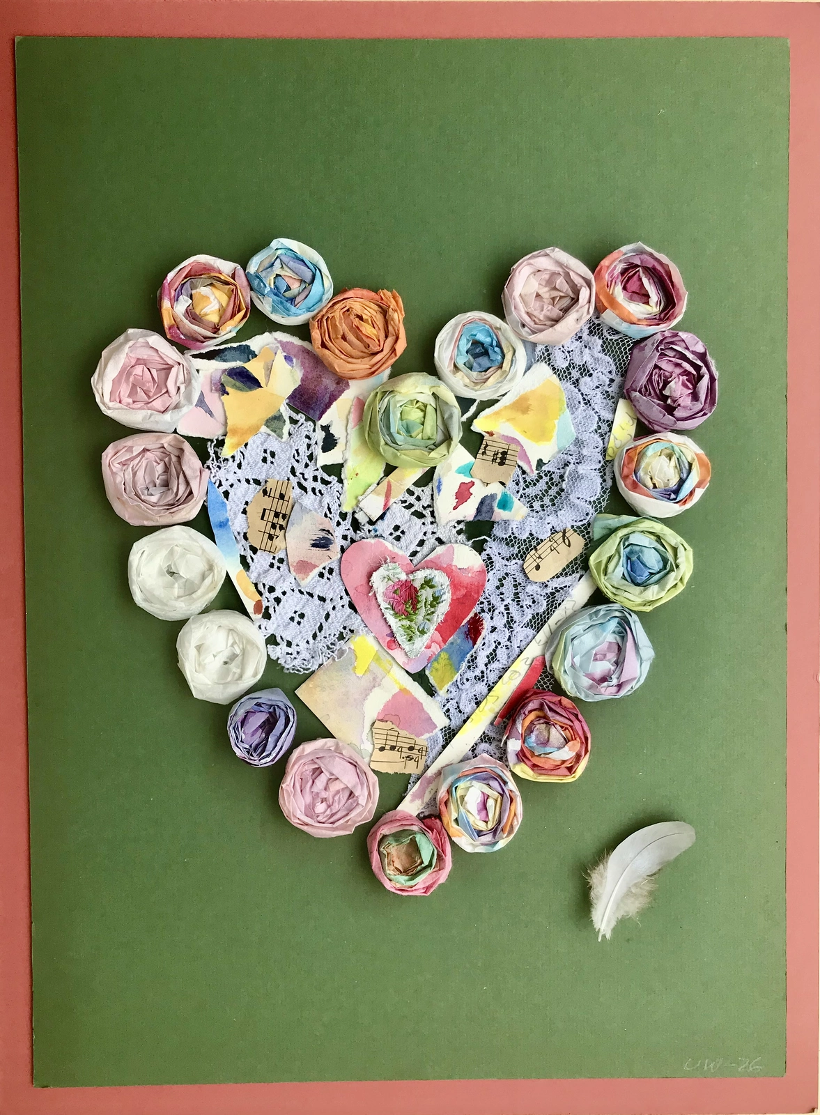 Akvarell Alla barn vill ha fred! av Ulla Weckström