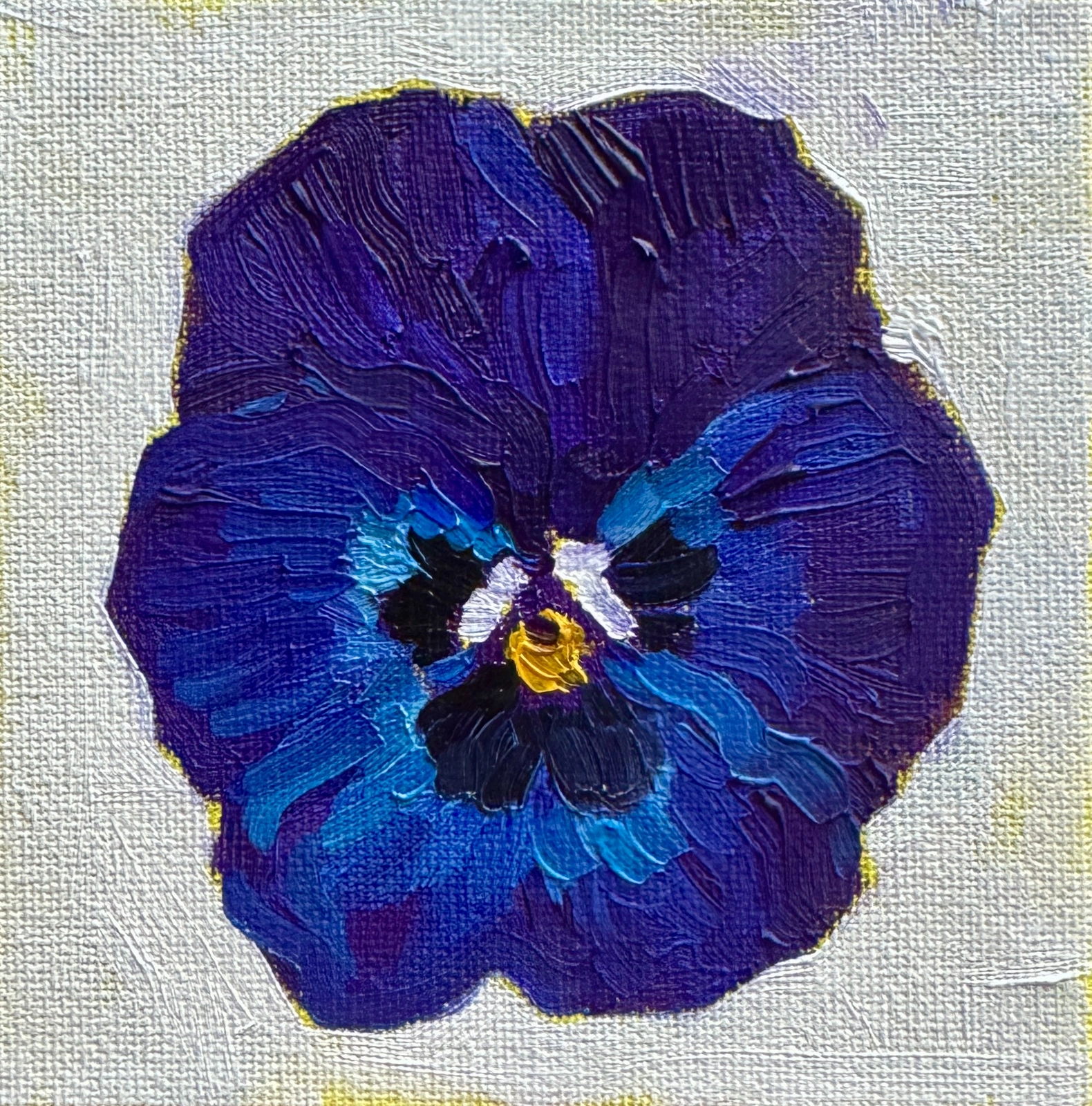 Oljemålning Pansy av Ekaterina Dutkevich