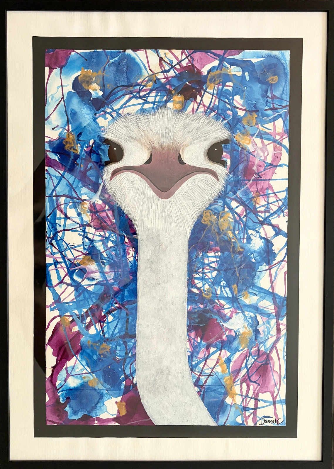 Akrylmålning Struts av Art By Damali