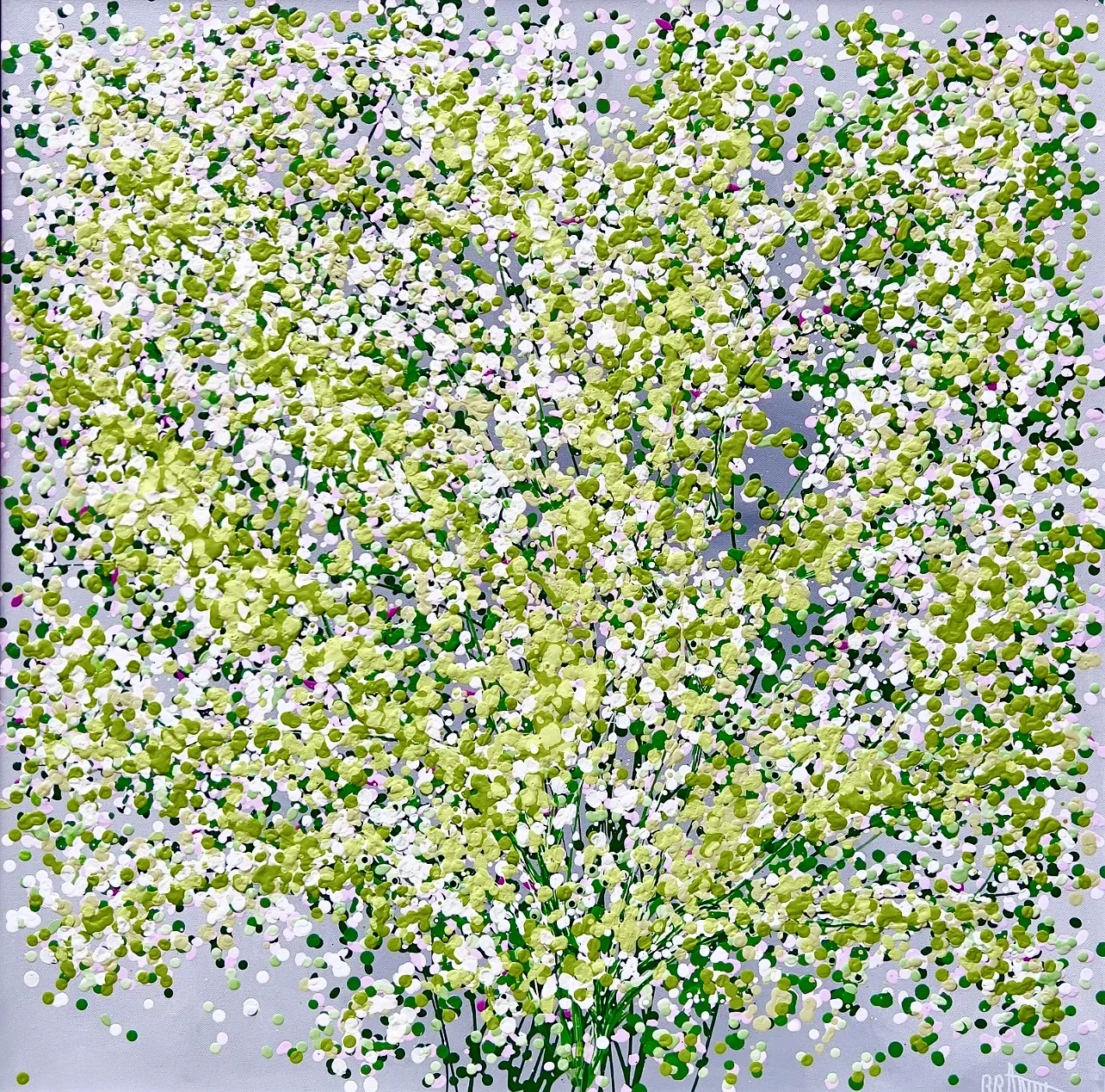 Akrylmålning Apple Blossom av Anna Artistockholm Brandt