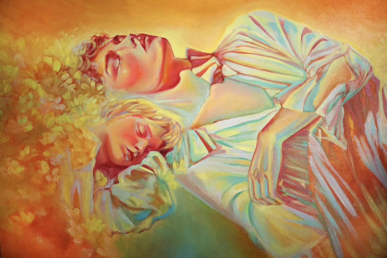 Oljemålning The Dreamers av Nicole Viviani